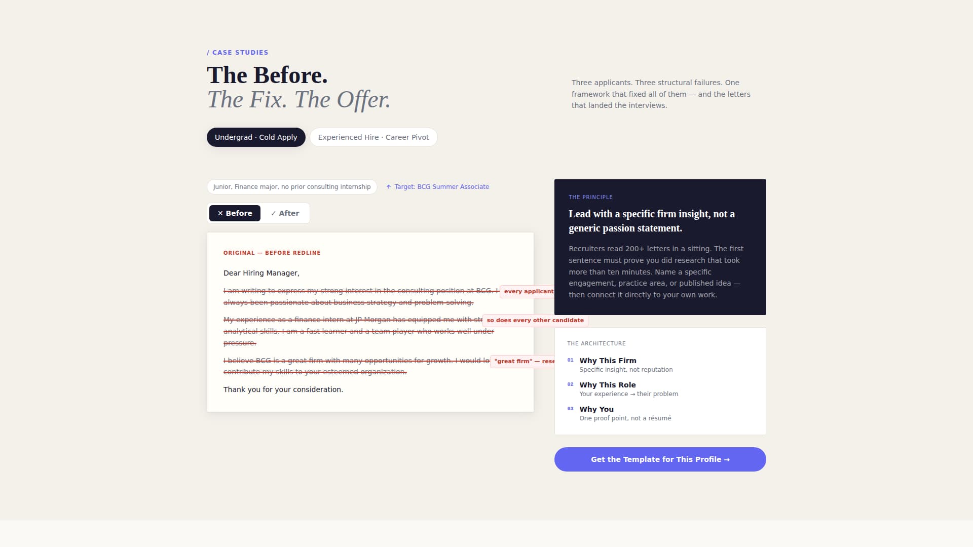 Consultant Career Advanced Portfolio Website Template