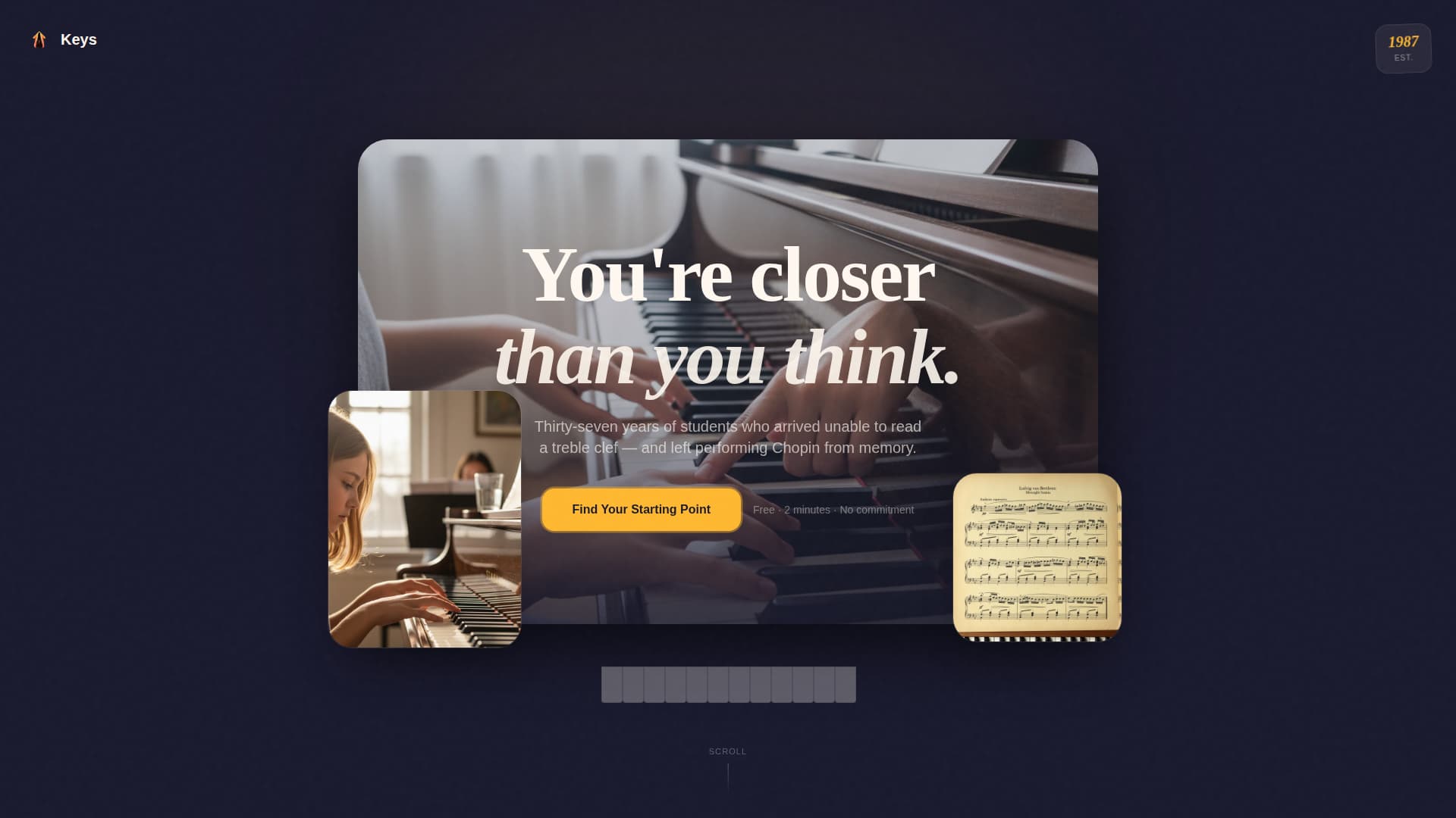 Music & Performing Arts School Specialist Professional Website Template