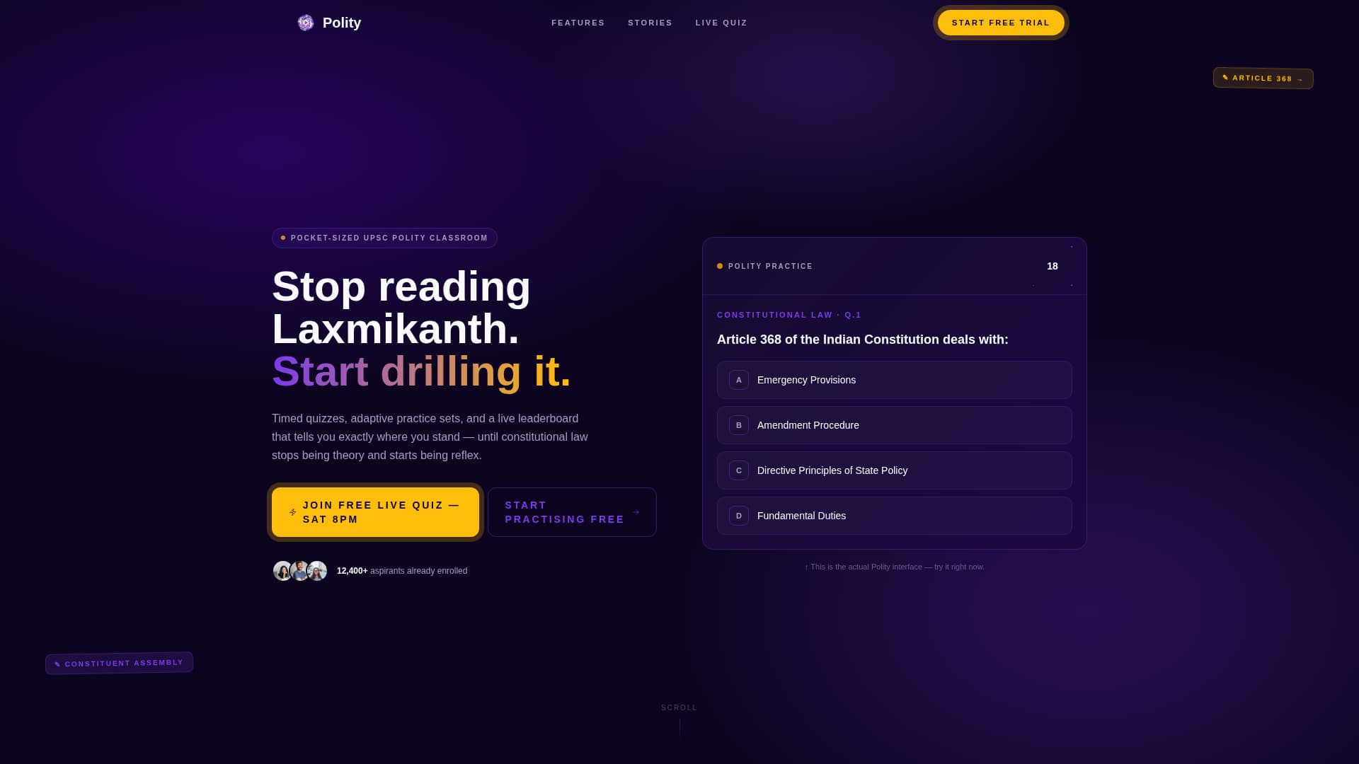 Political Science Education Expert Professional Website Template