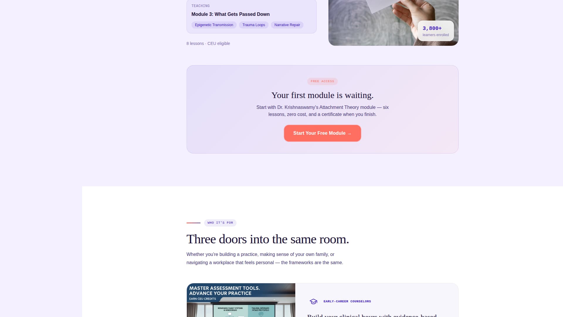 Psychology Education Specialist Professional Website Template