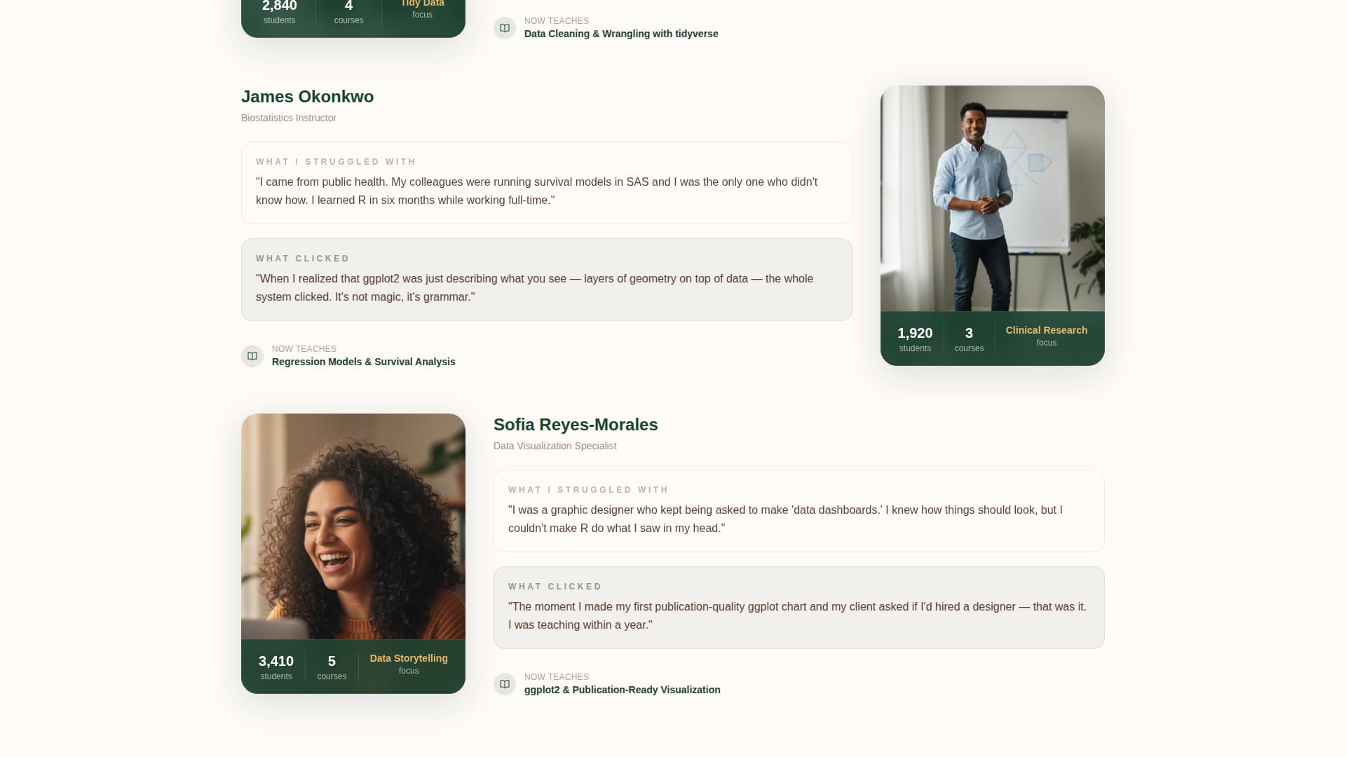 Quantile - Trusted R Programming Landing Page Template