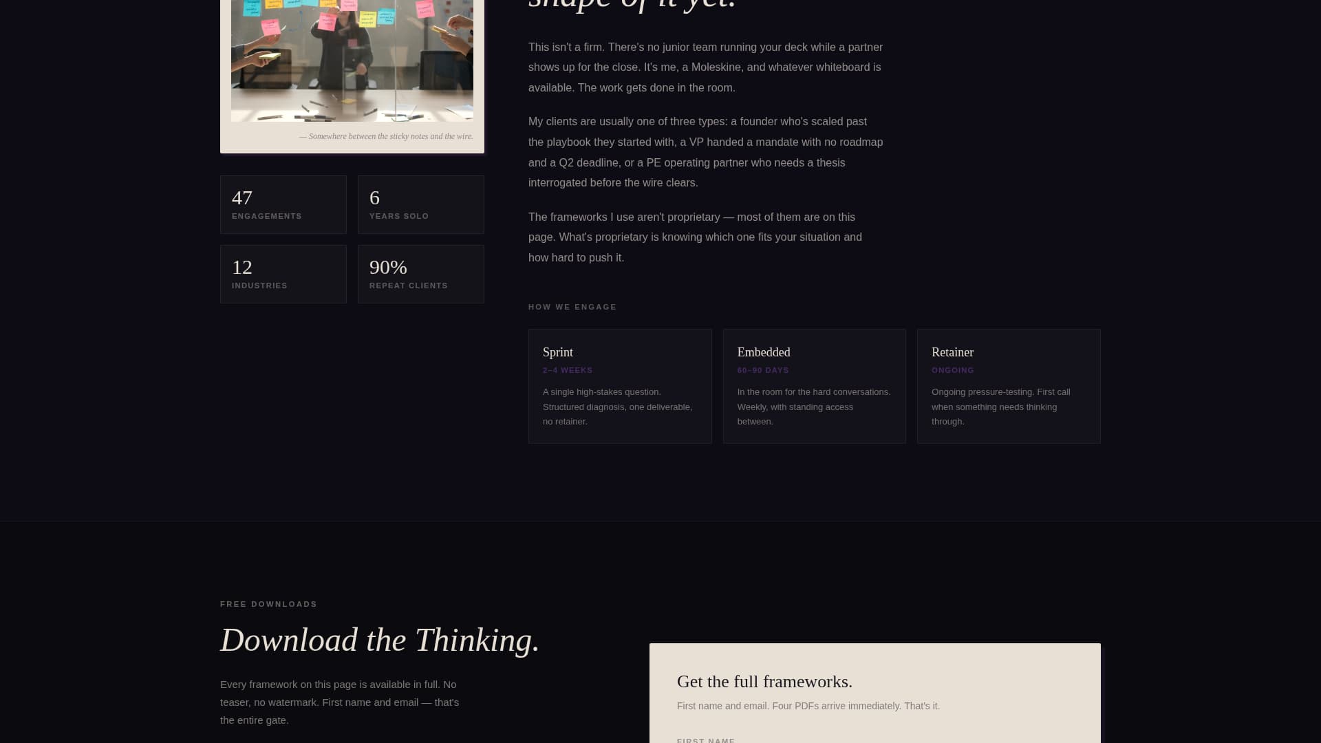 Consultant Career Portfolio Website Template