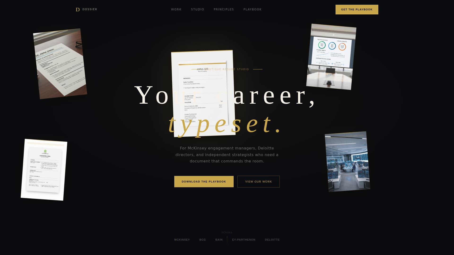 Consultant Career Reviews Website Template