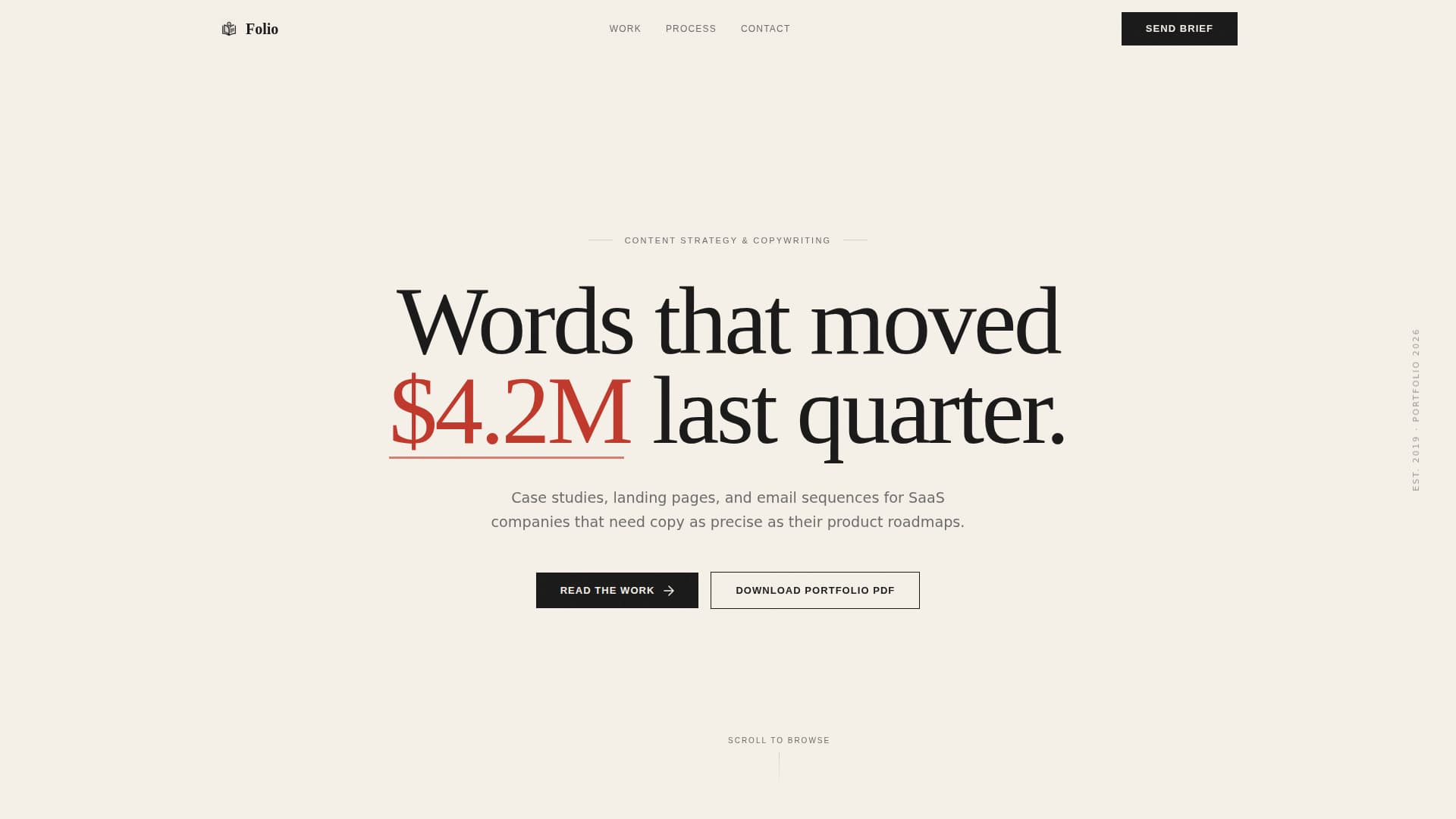 Content Writer Portfolio Complete Portfolio Website Template