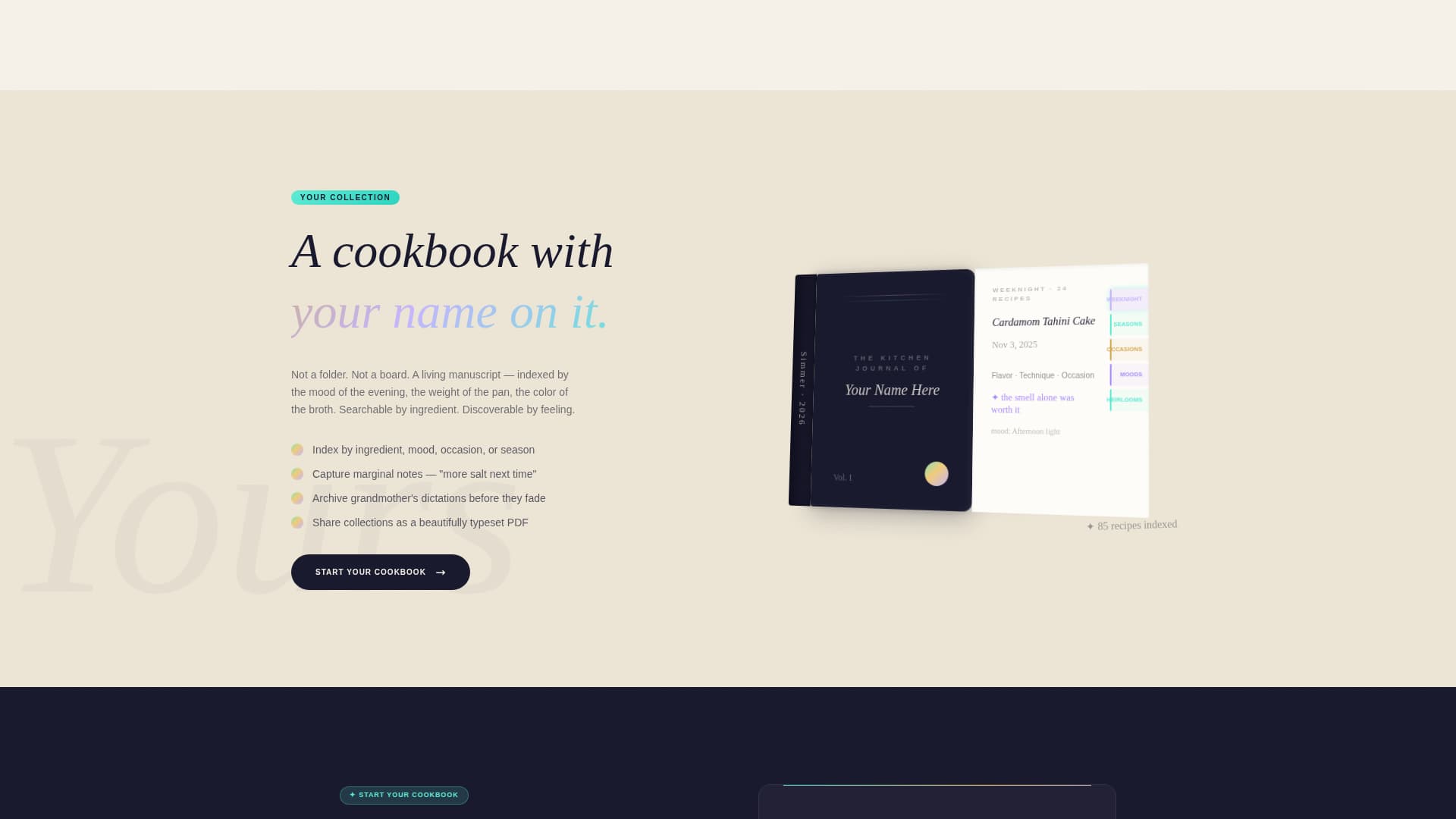 Side Project & Hobby Showcase Portfolio Website Template