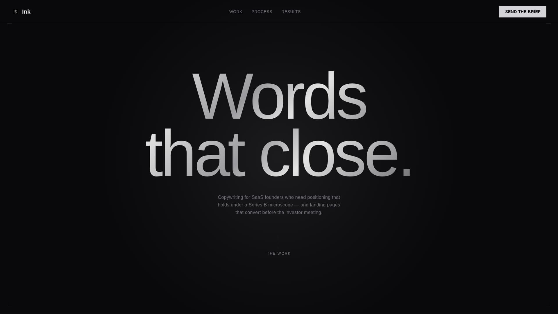 Copywriter Portfolio Specialist Professional Website Template