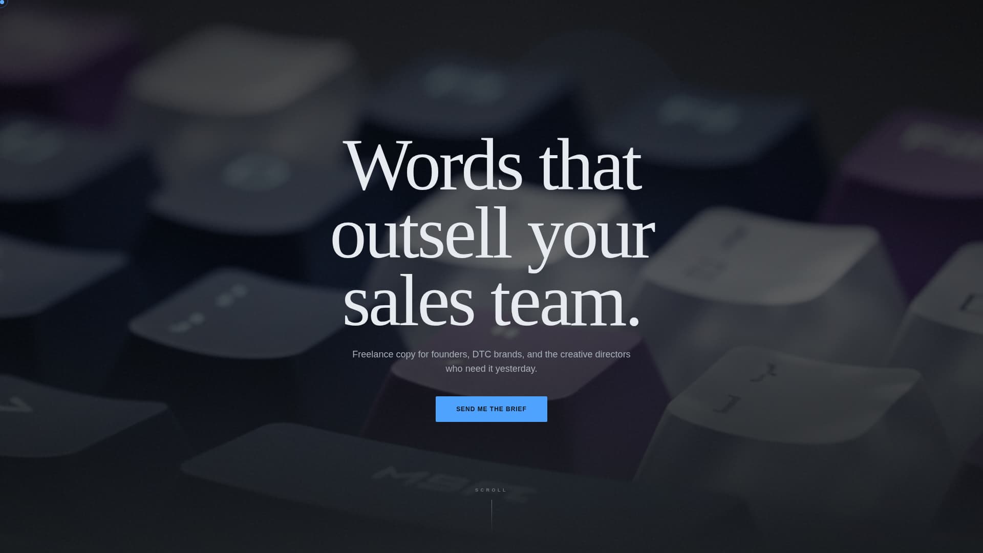 Copywriter Portfolio Portfolio Website Template