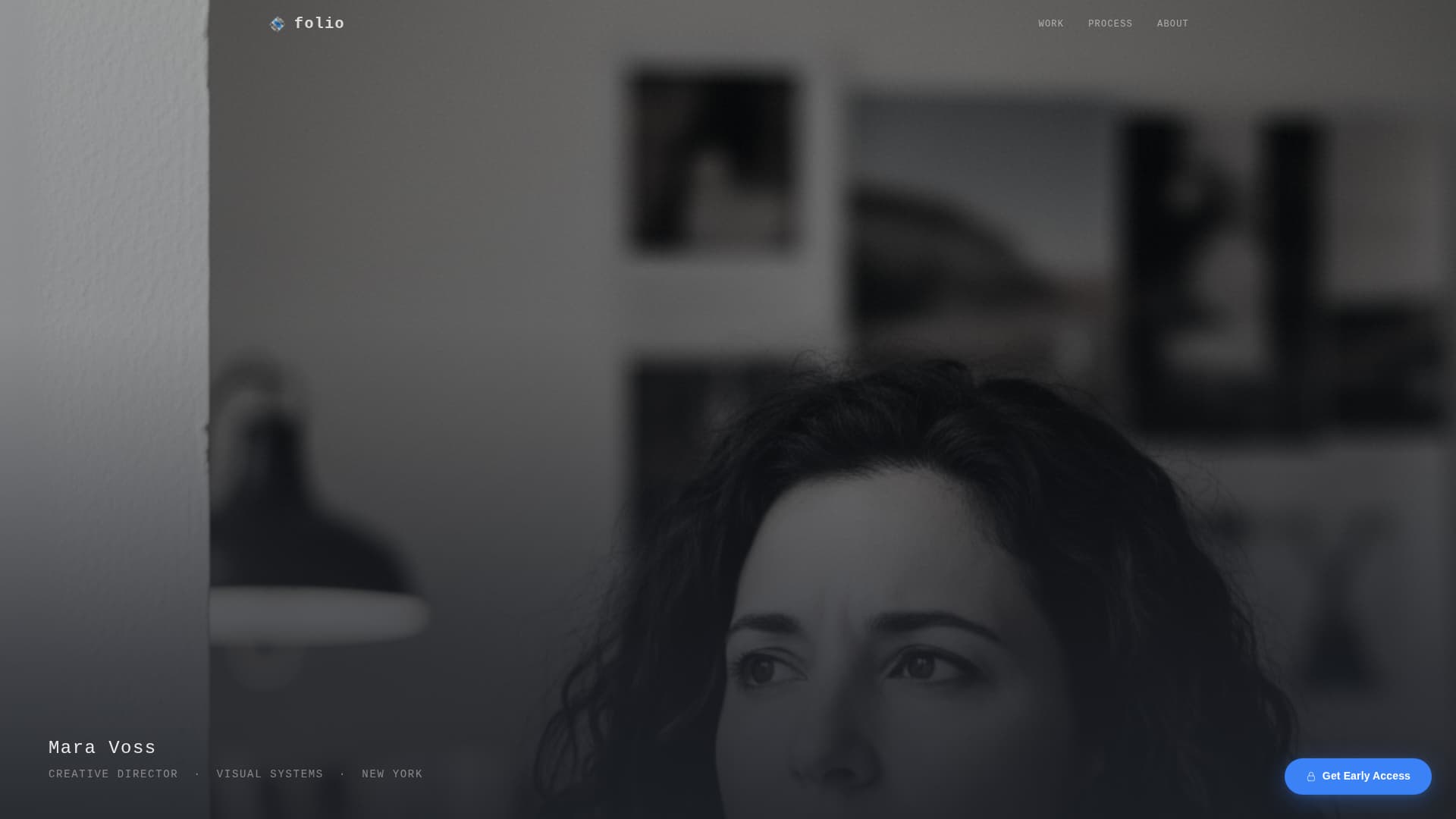 Creative Director Portfolio Specialist Pre-Launch Website Template