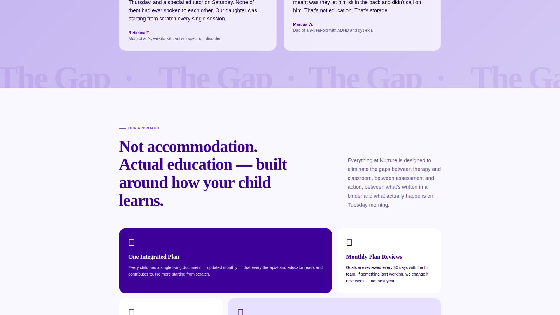 Special Education & Learning Center Booking Website Template