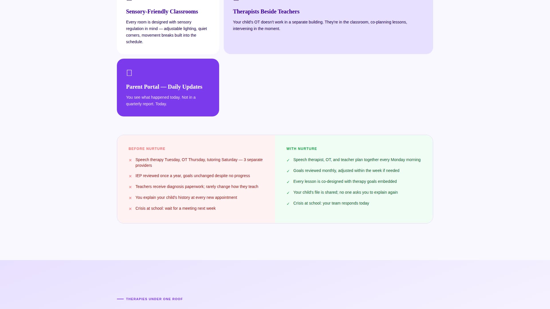 Special Education & Learning Center Booking Website Template