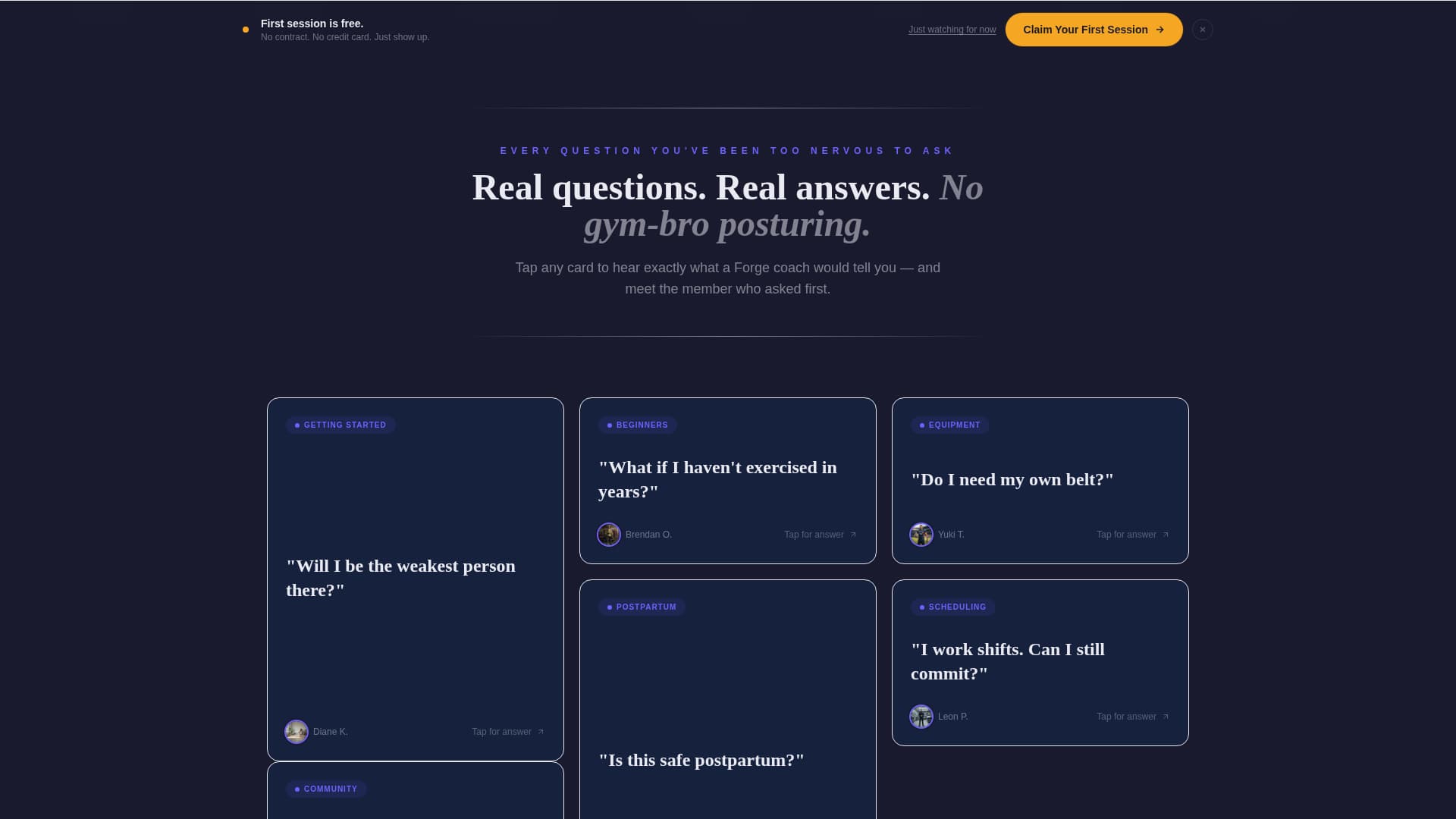 Forge - Powerful Strengthconditioning Landing Page Template