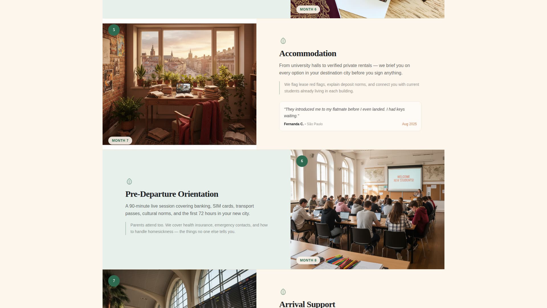 Compass - Guided Studyabroad Landing Page Template