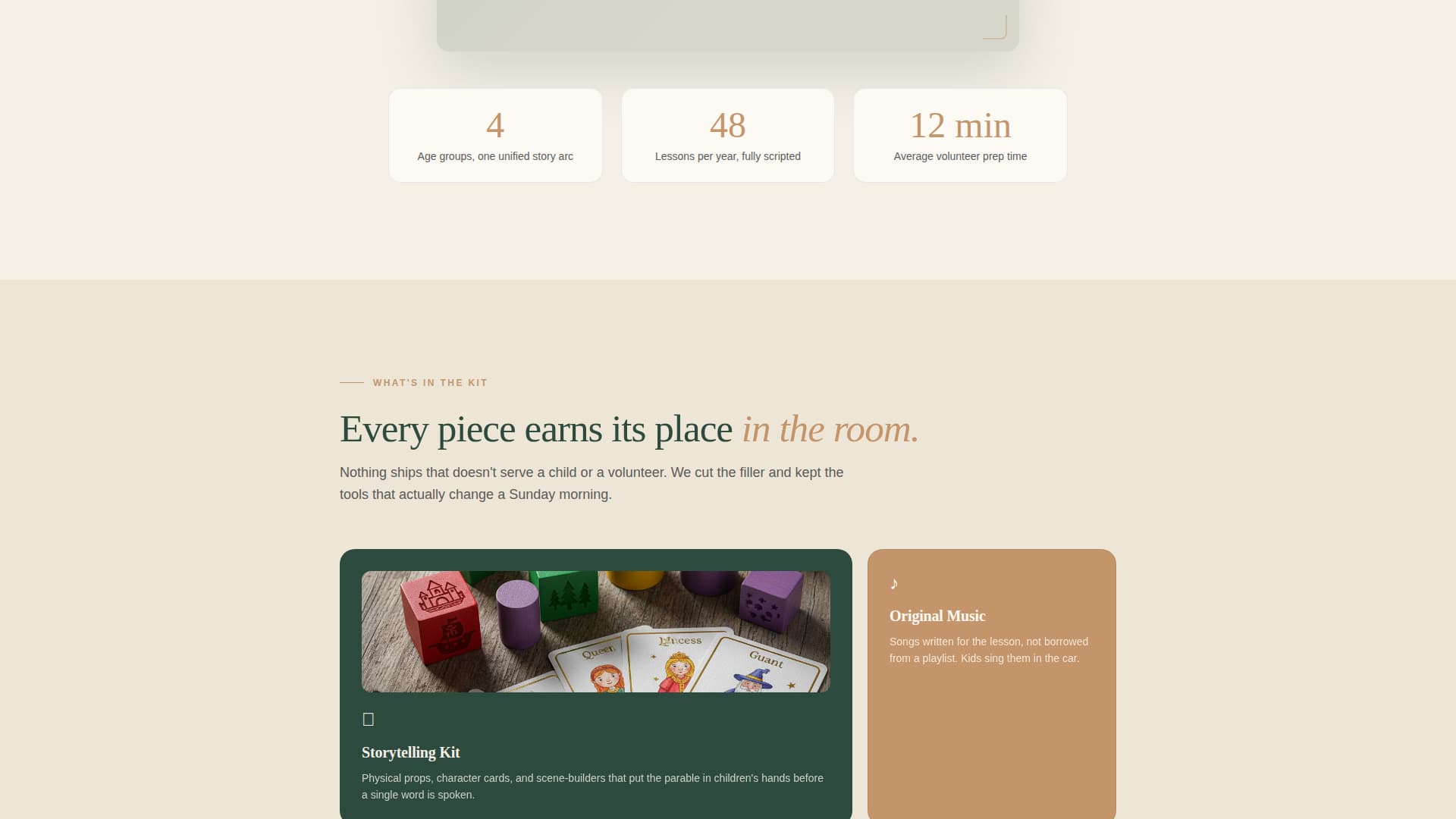 Gather - Transformative Sundayschool Landing Page Template