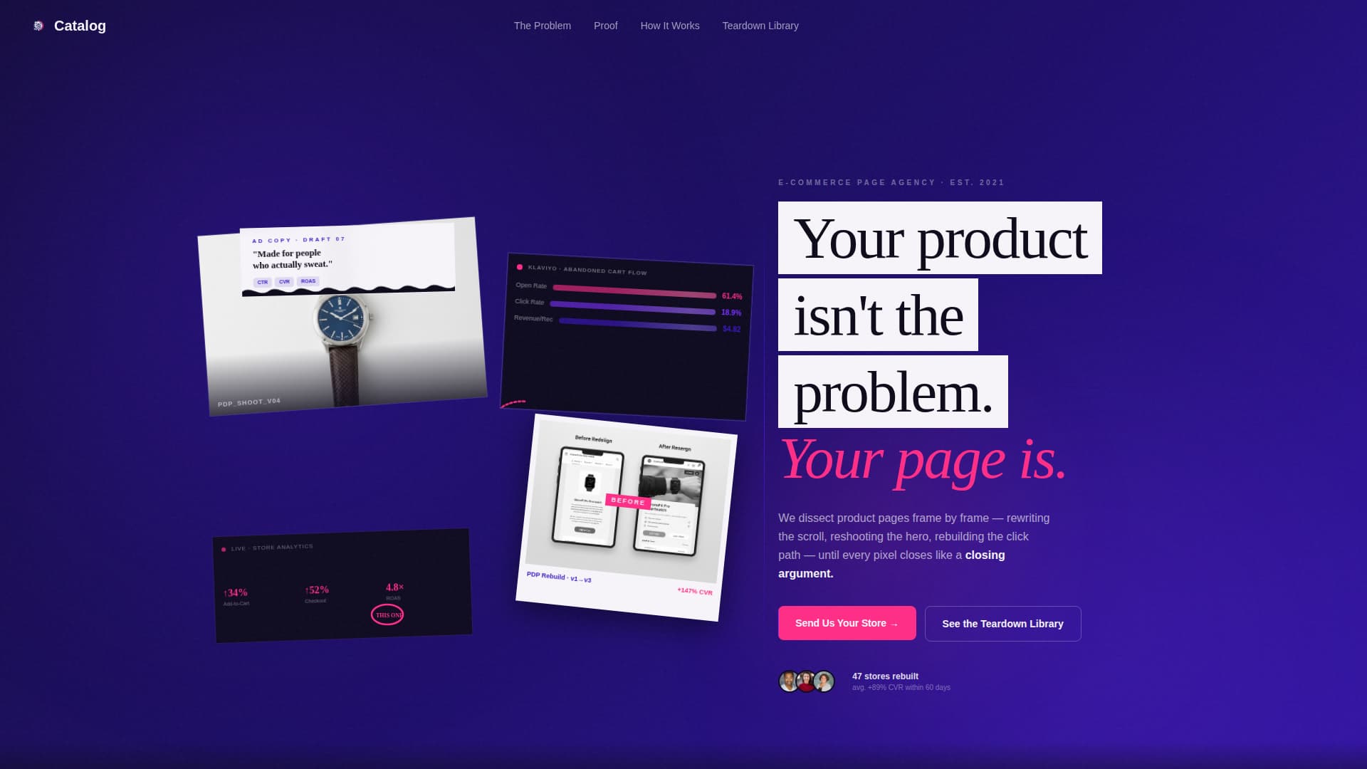 Catalog - Conversion Ecommerce Landing Page Template