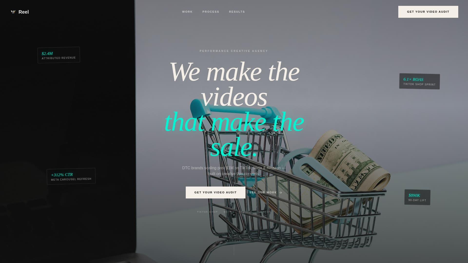 E-Commerce Marketing & Agency Specialist Portfolio Website Template
