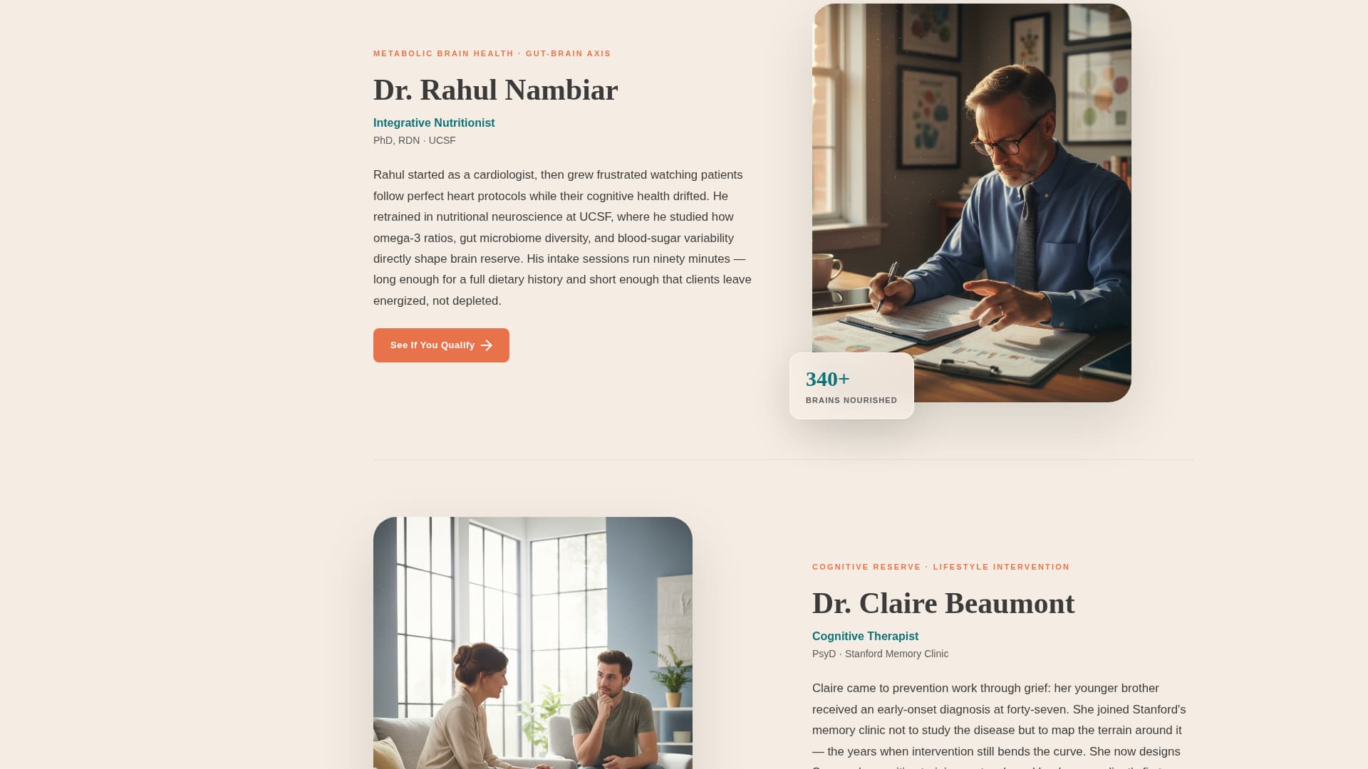 Synapse - Trusted Brainhealth Landing Page Template