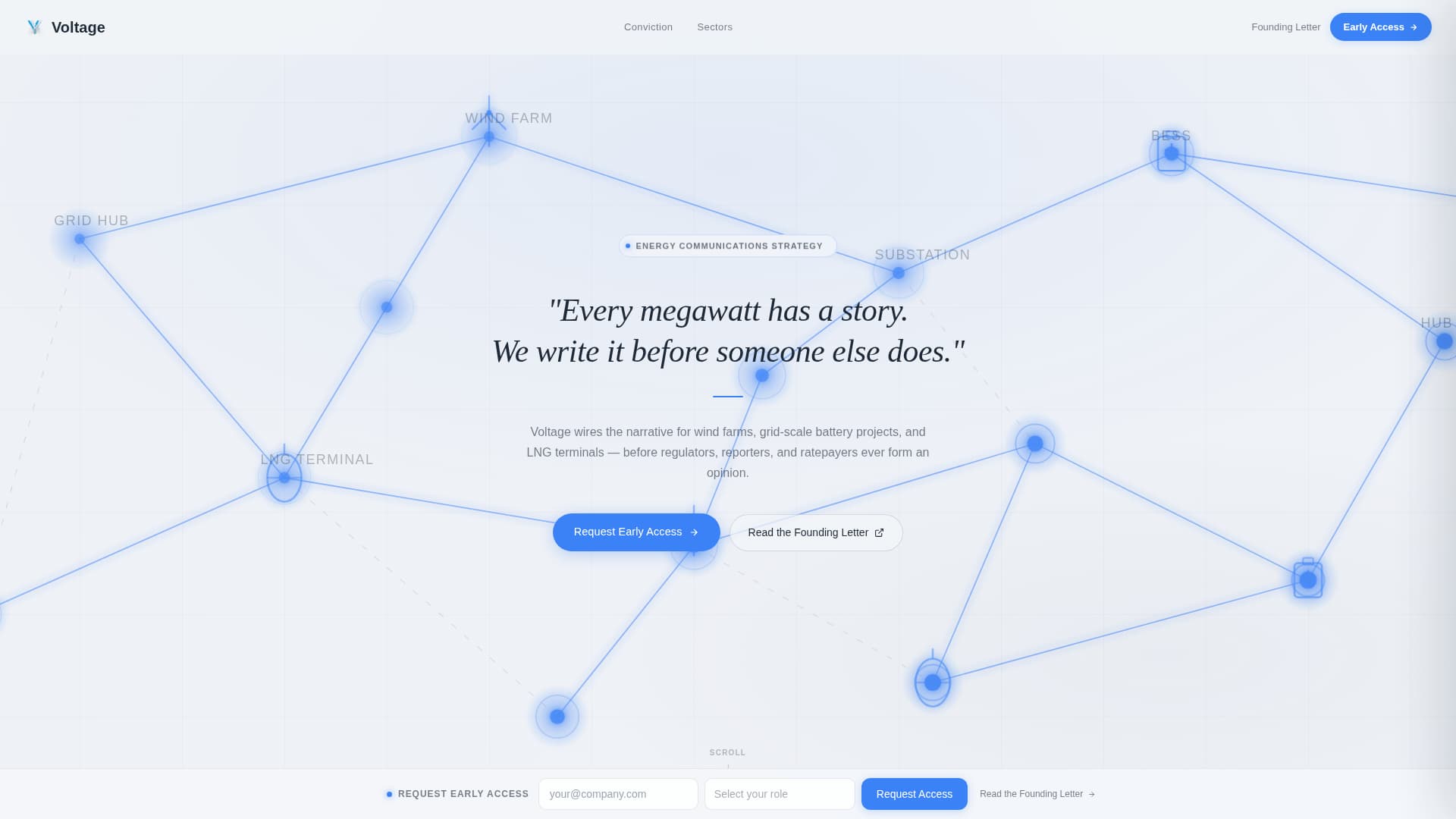 Voltage - Electric Energy PR Landing Page Template