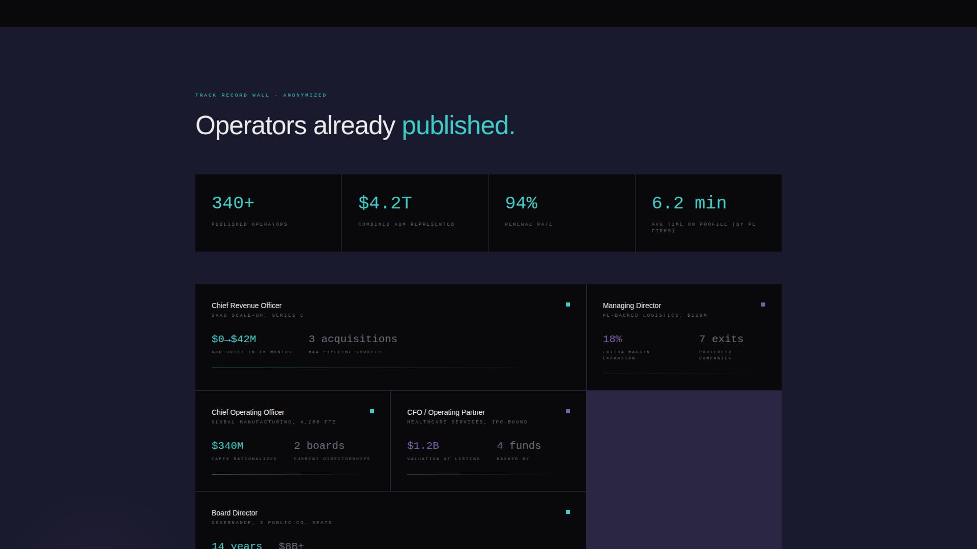 Convene - Immersive Executive Landing Page Template