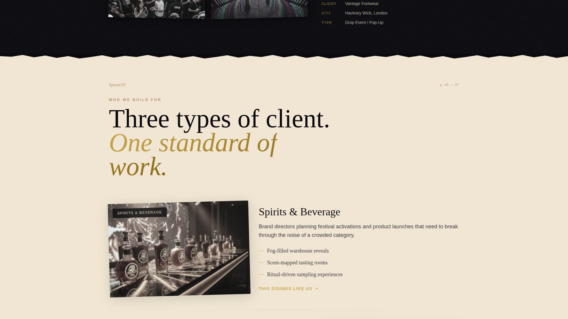 Imprint - Immersive Experiential Landing Page Template