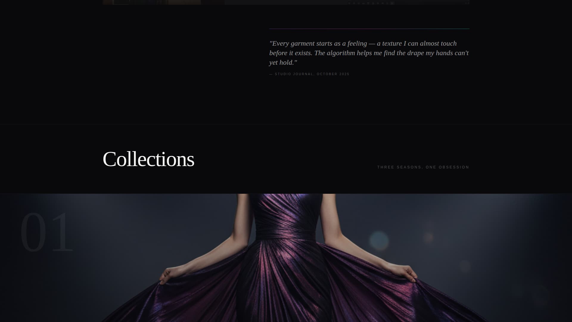 Fashion Designer Portfolio Portfolio Website Template