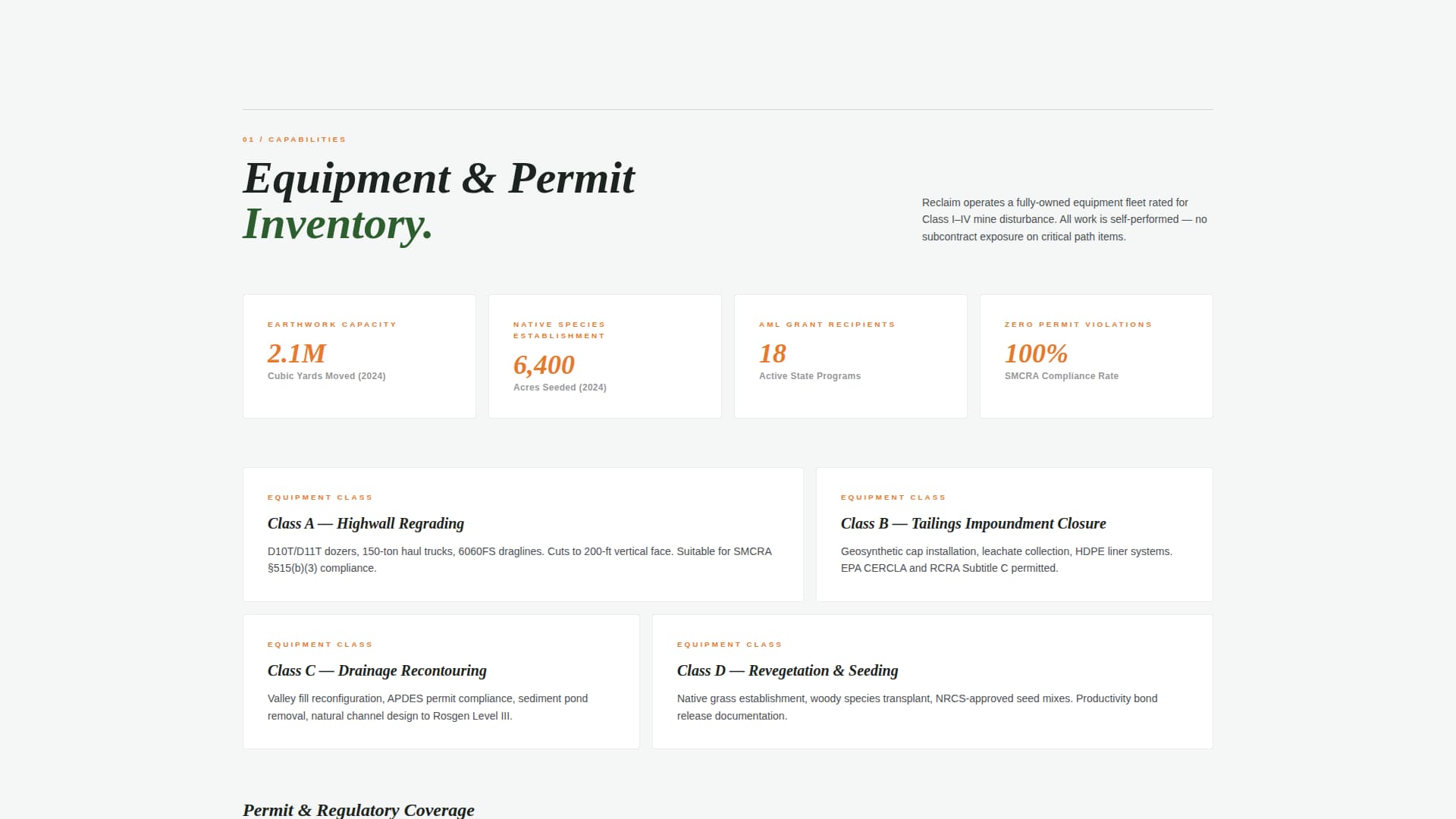Reclaim - Proven Minerehabilitation Landing Page Template