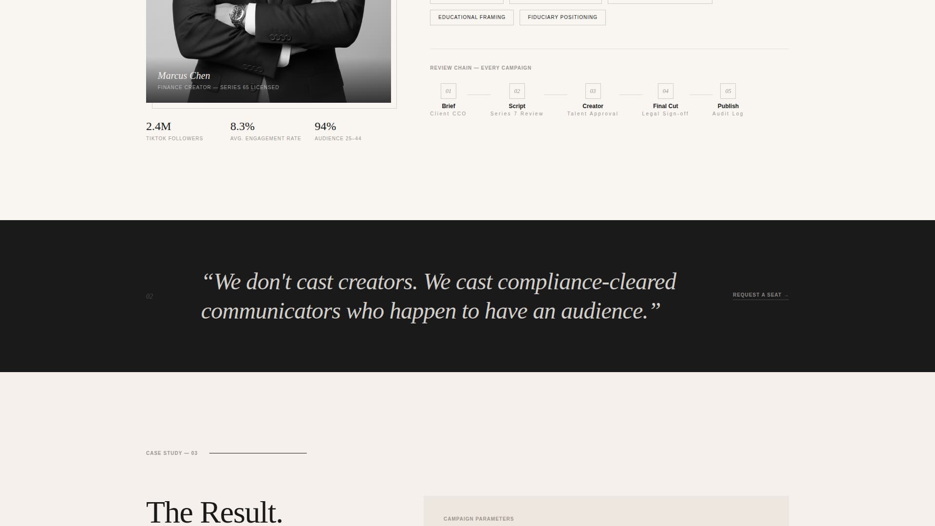 Compliance - Regulated Fintech Landing Page Template