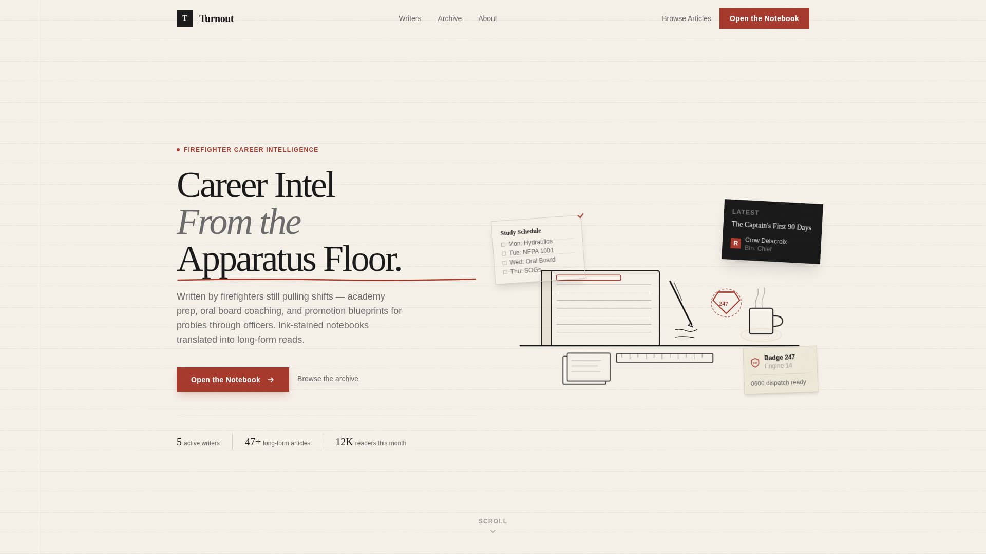 Turnout - Compelling Firefighter Landing Page Template