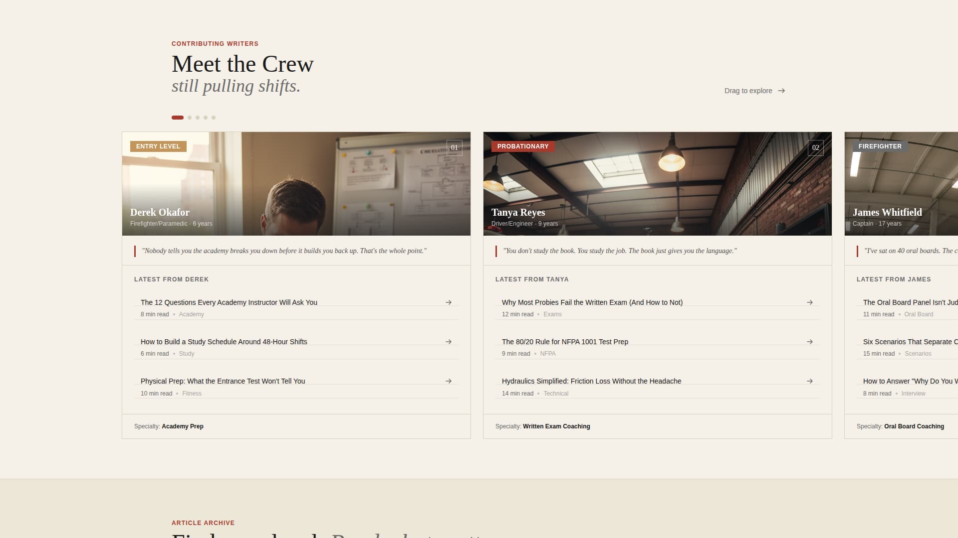 Turnout - Compelling Firefighter Landing Page Template