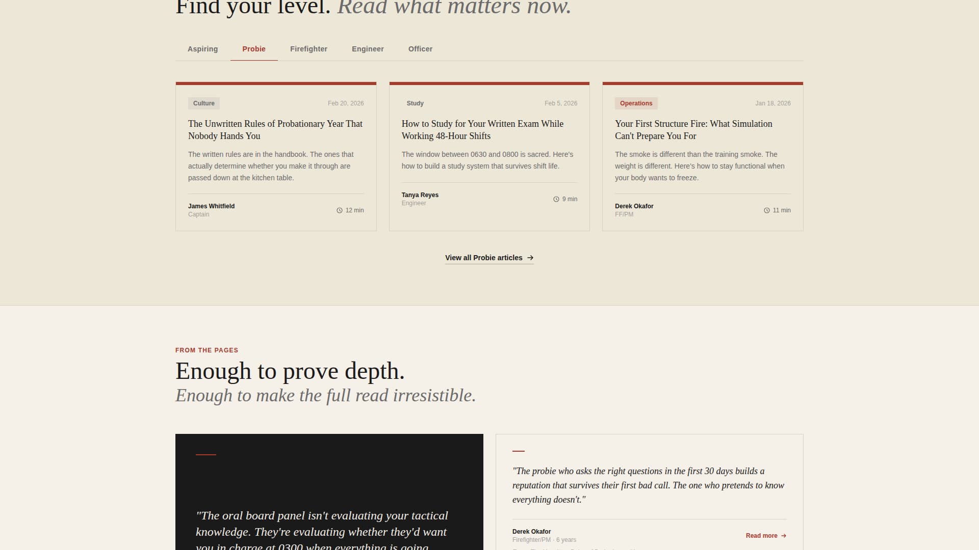 Turnout - Compelling Firefighter Landing Page Template