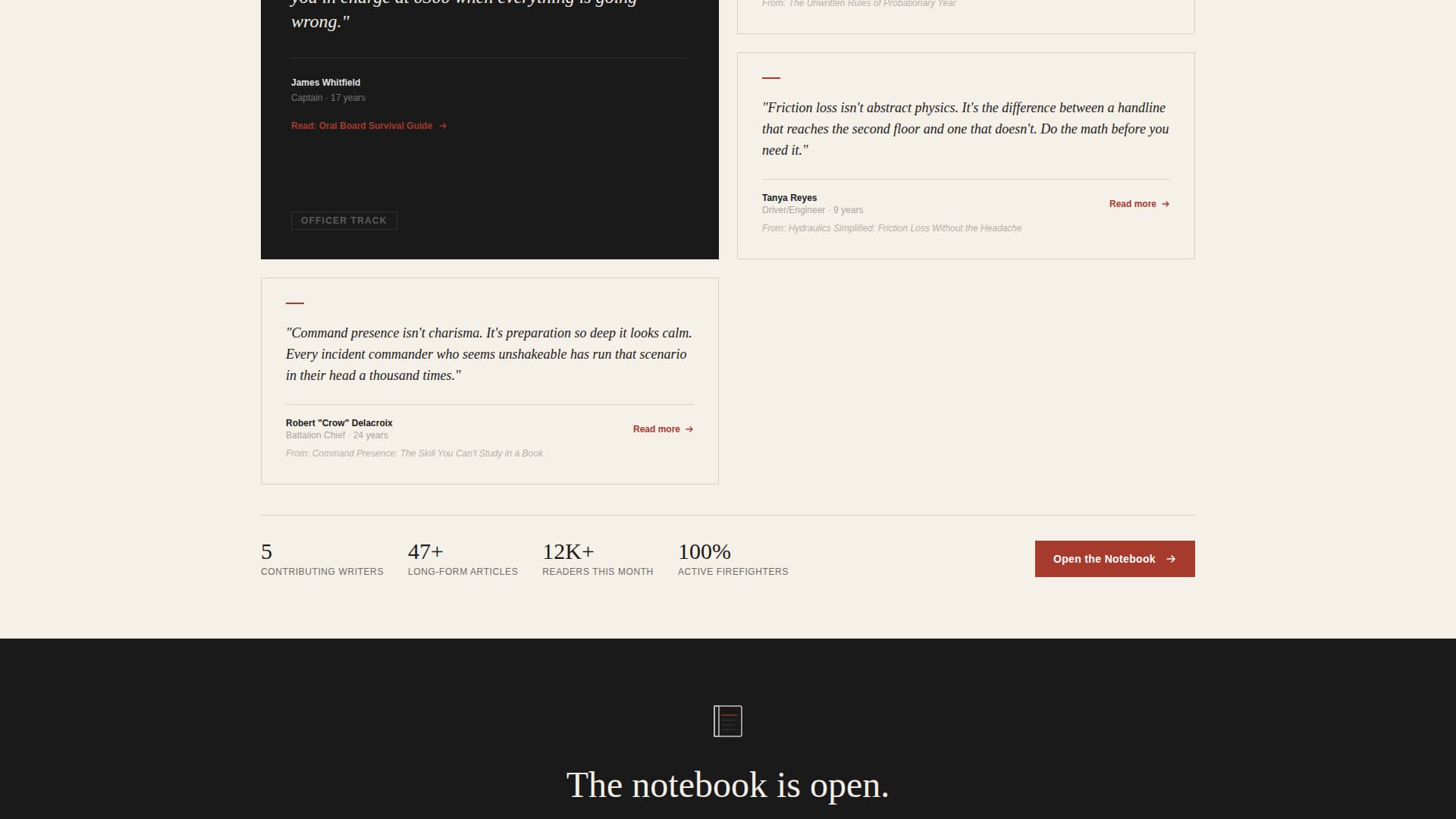Turnout - Compelling Firefighter Landing Page Template