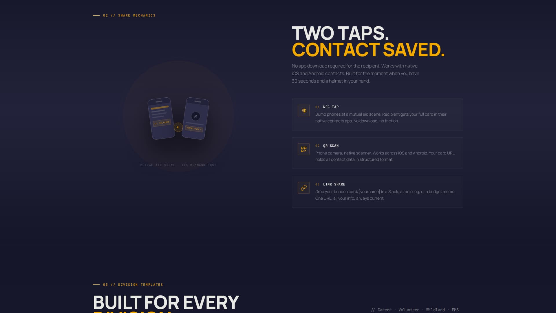 Beacon - Powerful Firefighter Landing Page Template