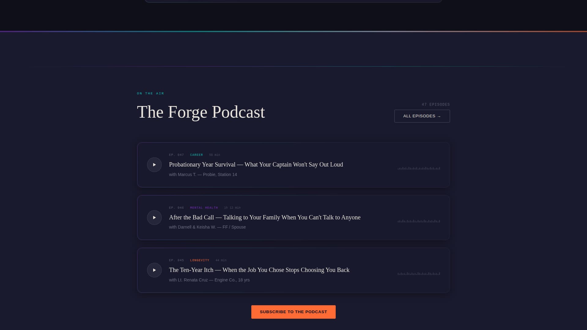 Forge - Immersive Firefighter Landing Page Template