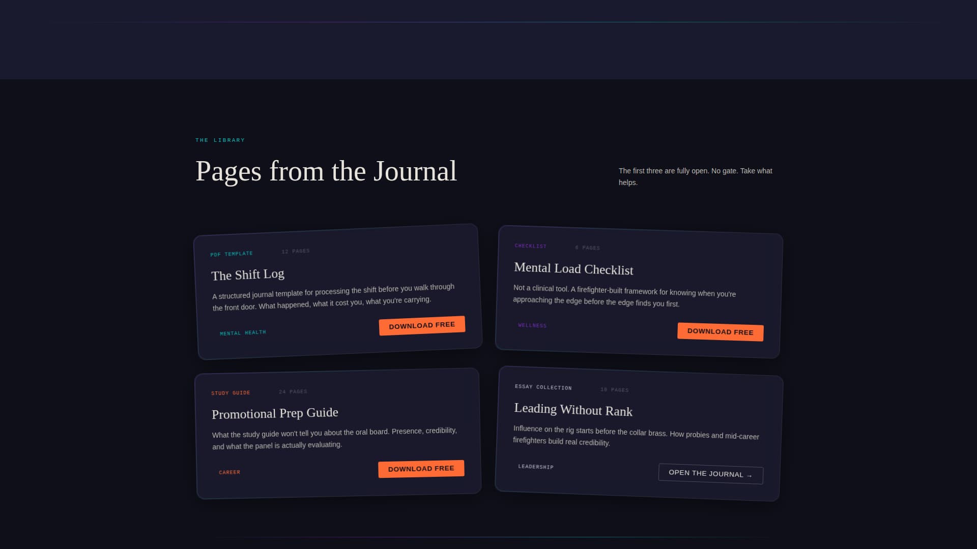 Forge - Immersive Firefighter Landing Page Template