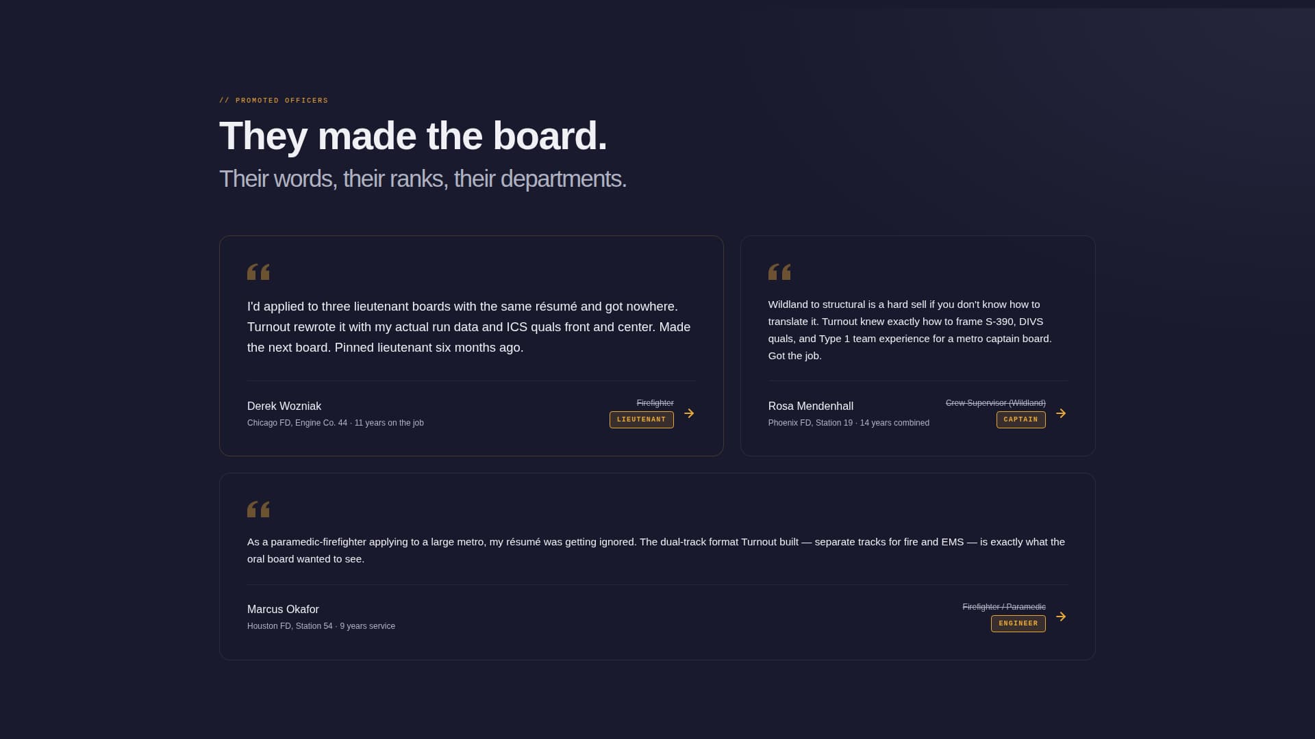 Turnout - Elite Firefighter Landing Page Template