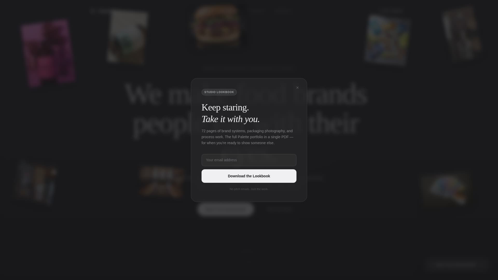 Palette - Immersive Food Beverage Landing Page Template