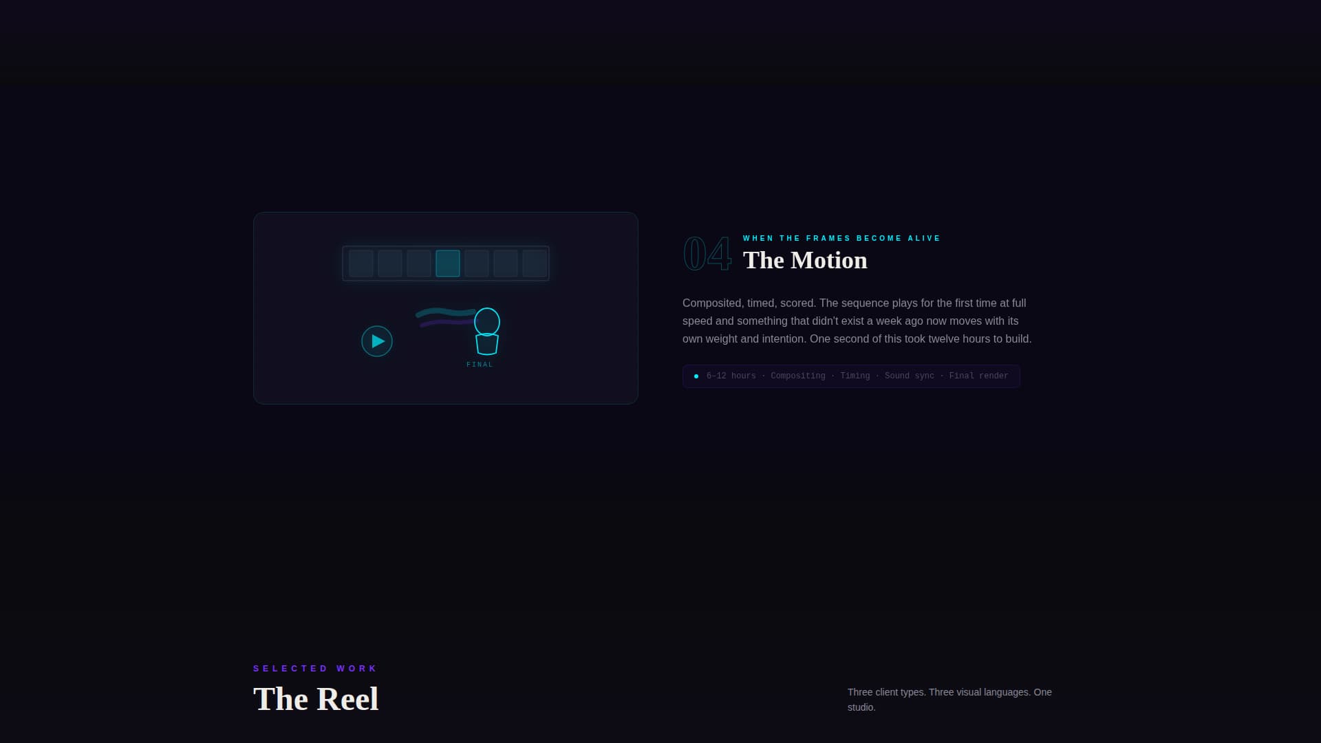 Cel - Cinematic Animation Landing Page Template