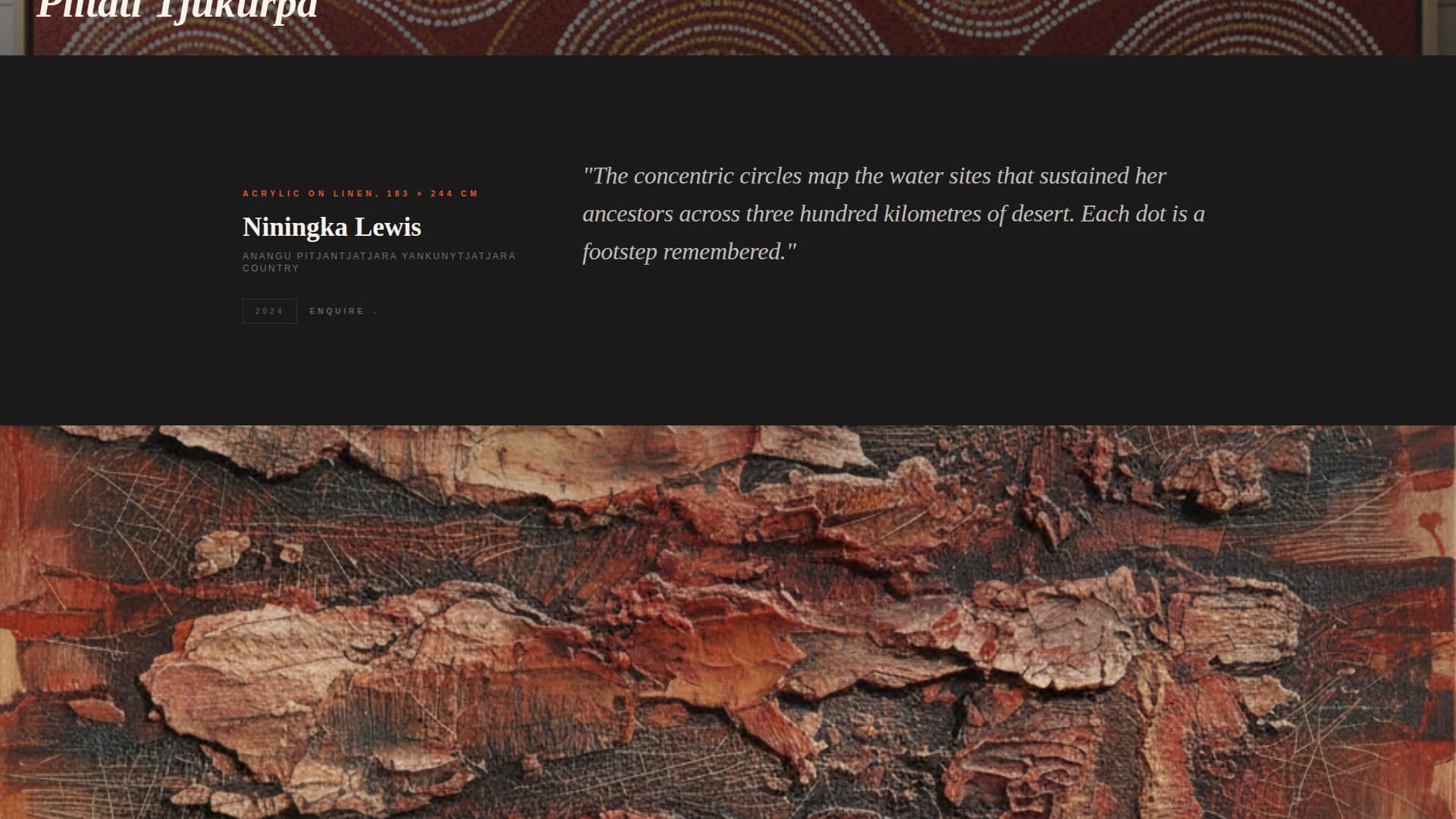 Songline - Immersive Gallery Landing Page Template