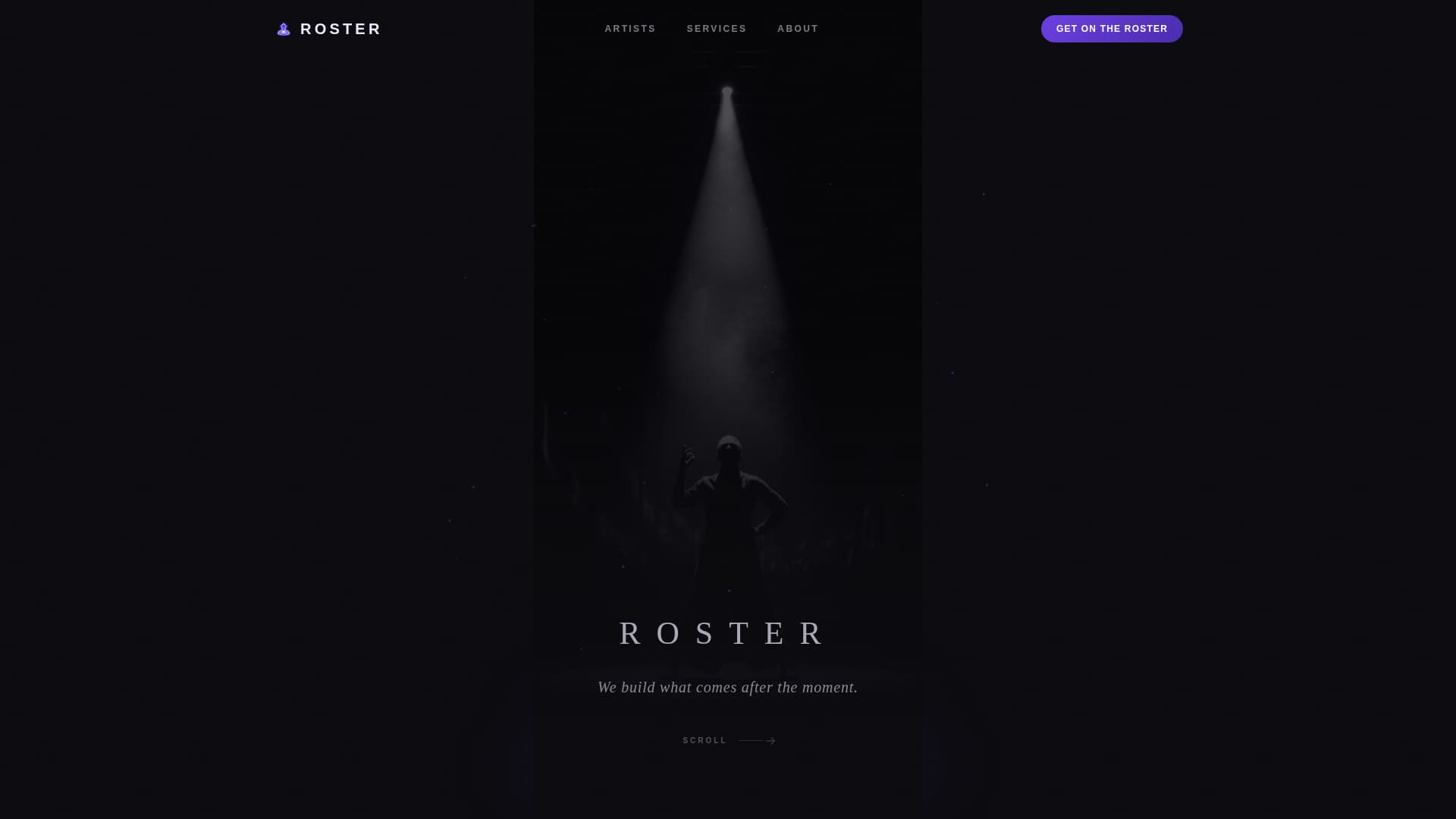 Roster - Electrifying Artistmanagement Landing Page Template