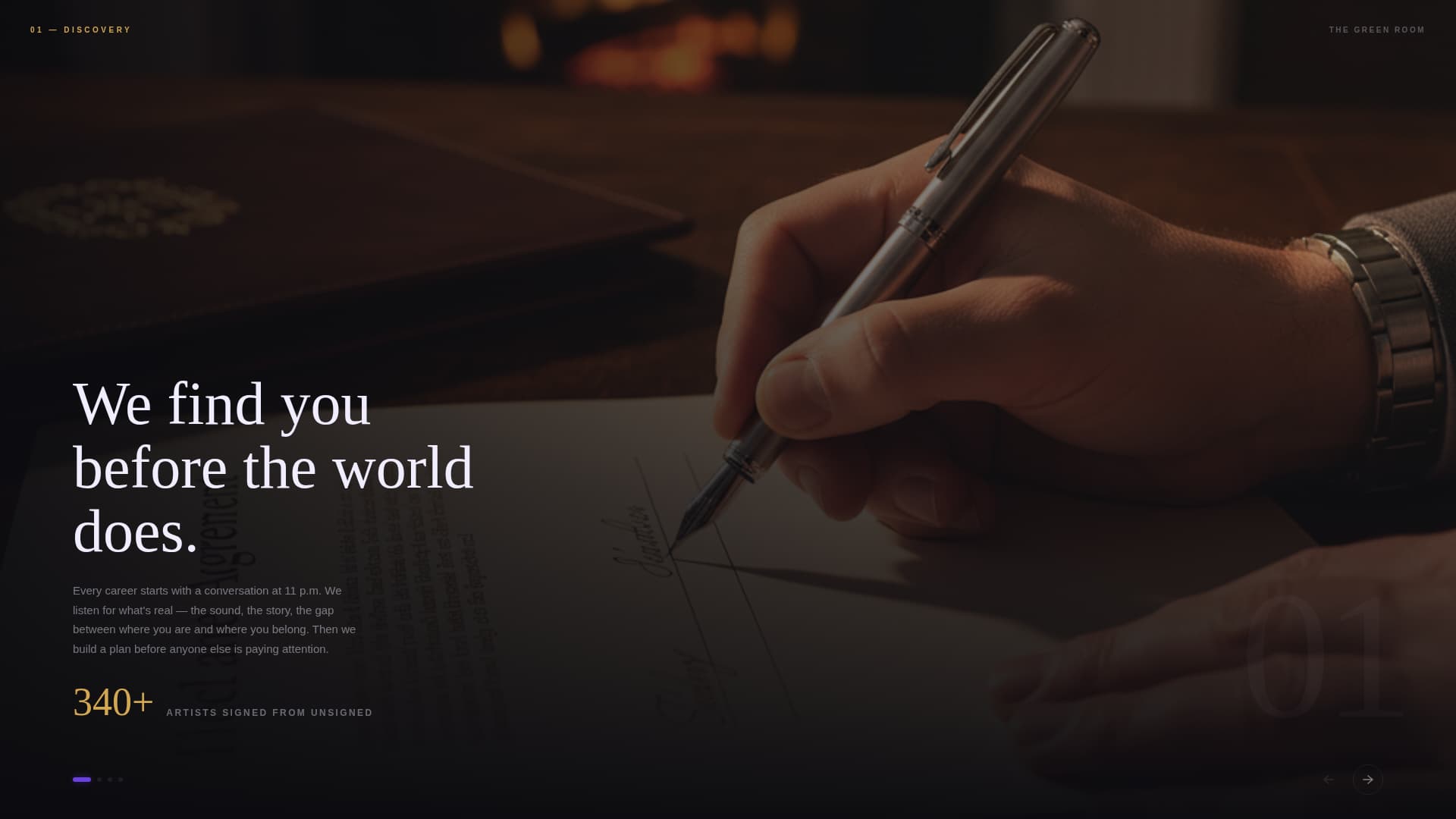 Roster - Electrifying Artistmanagement Landing Page Template