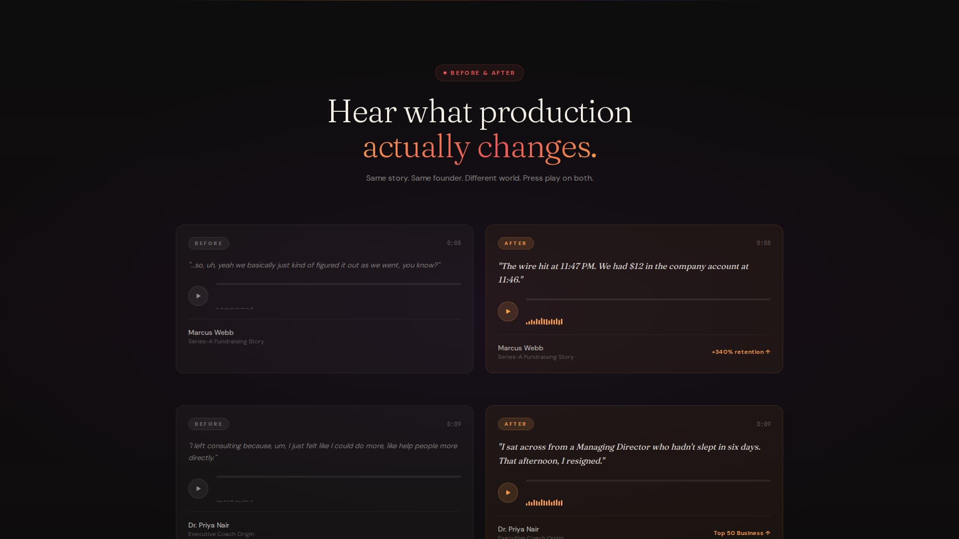 Resonance — Immersive Podcast Network Landing Page Template