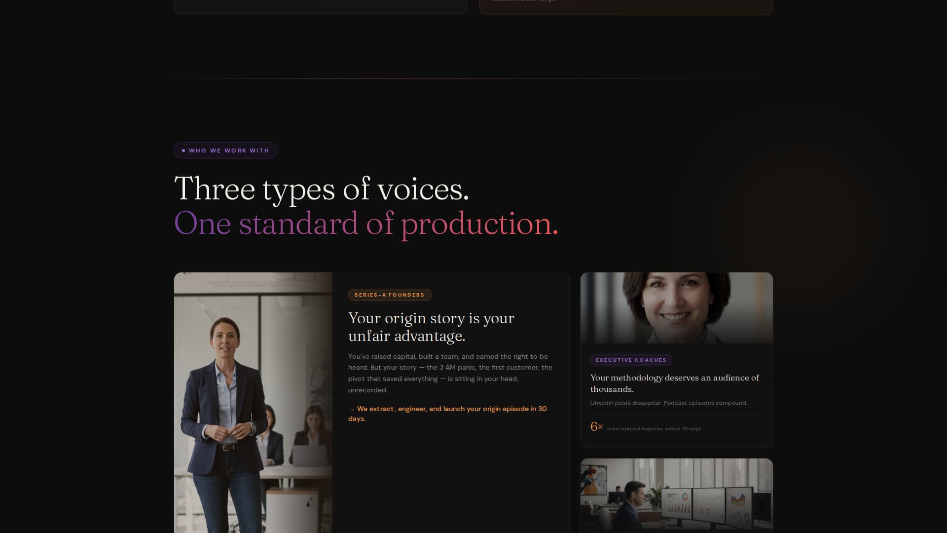 Resonance — Immersive Podcast Network Landing Page Template