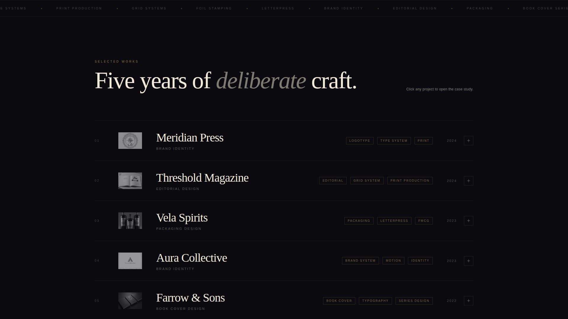 Folio - Immersive Graphic Designer Landing Page Template