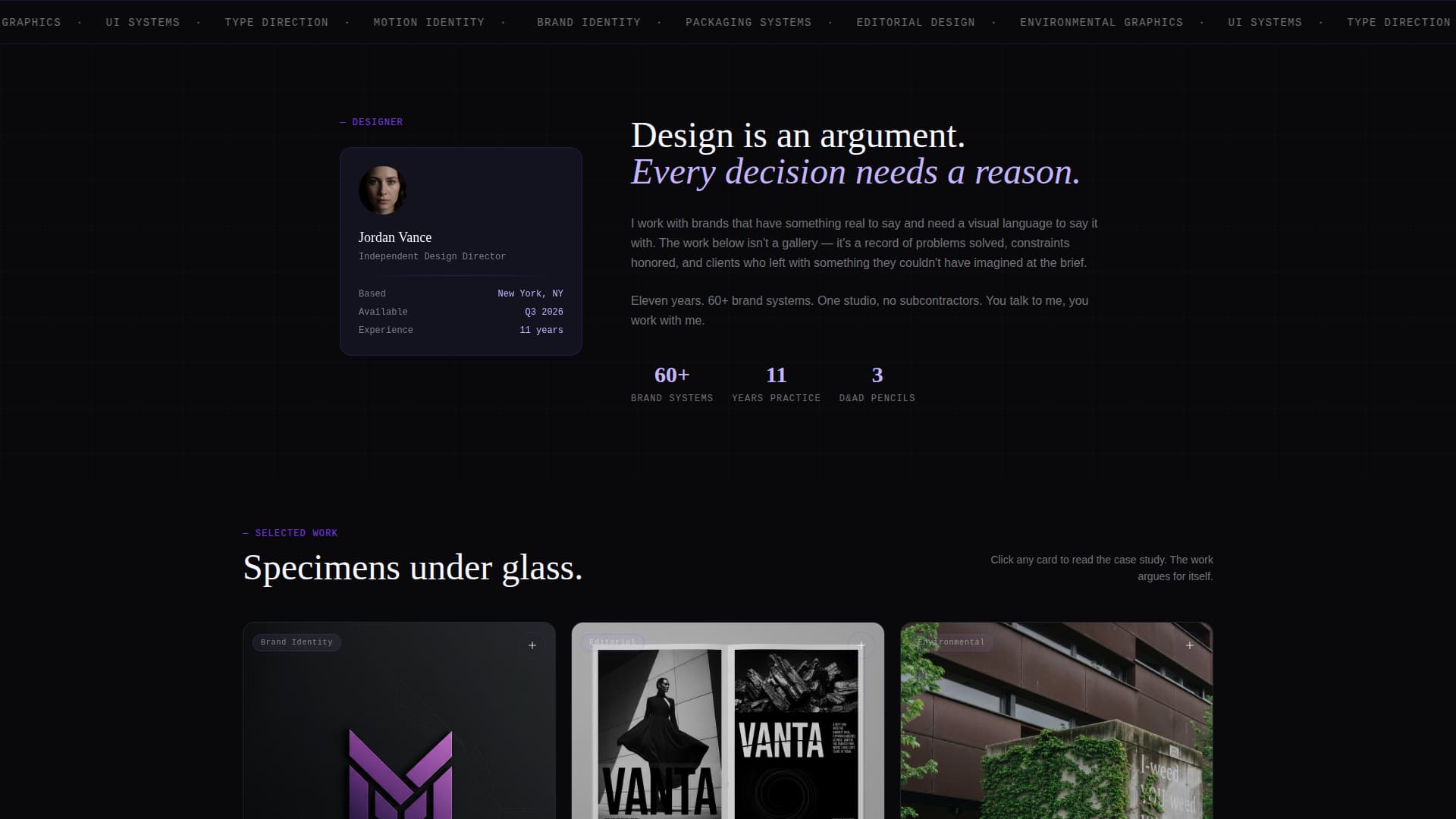 Folio - Stunning Graphic Designer Landing Page Template