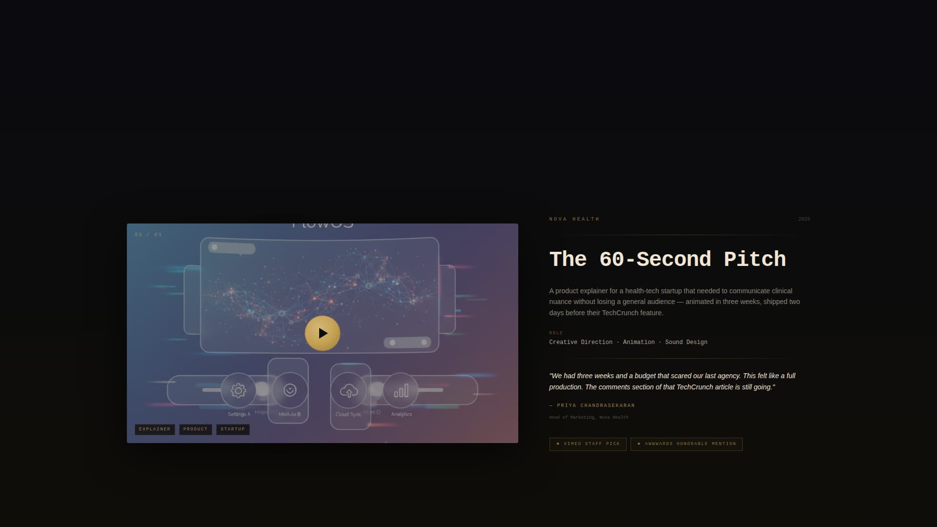 Folio - Stunning Motion Designer Landing Page Template
