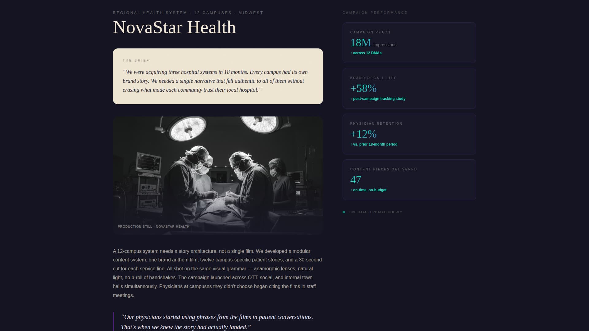 Scrub - Cinematic Healthcare Landing Page Template
