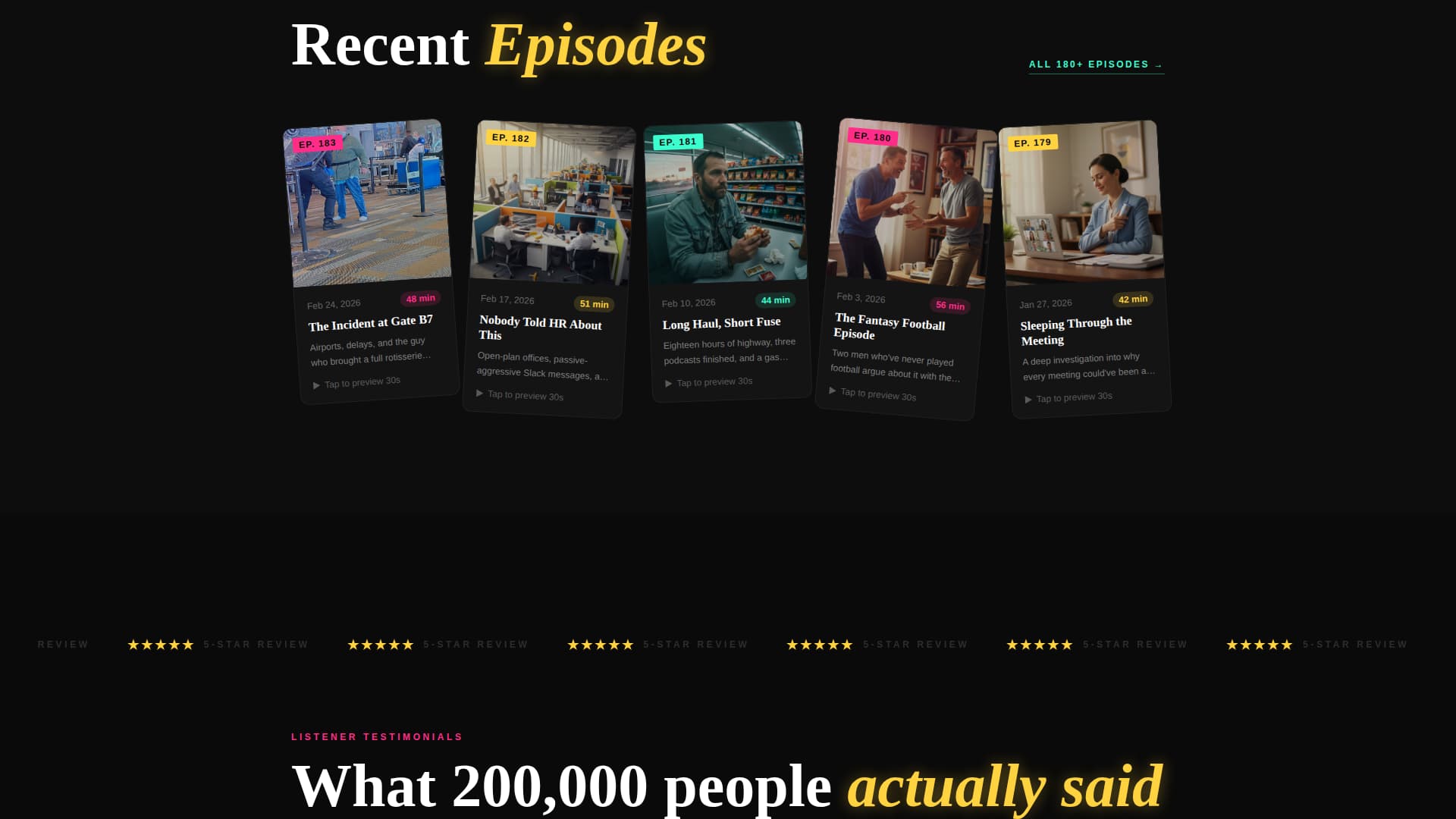 Mic - Electric Comedy Landing Page Template