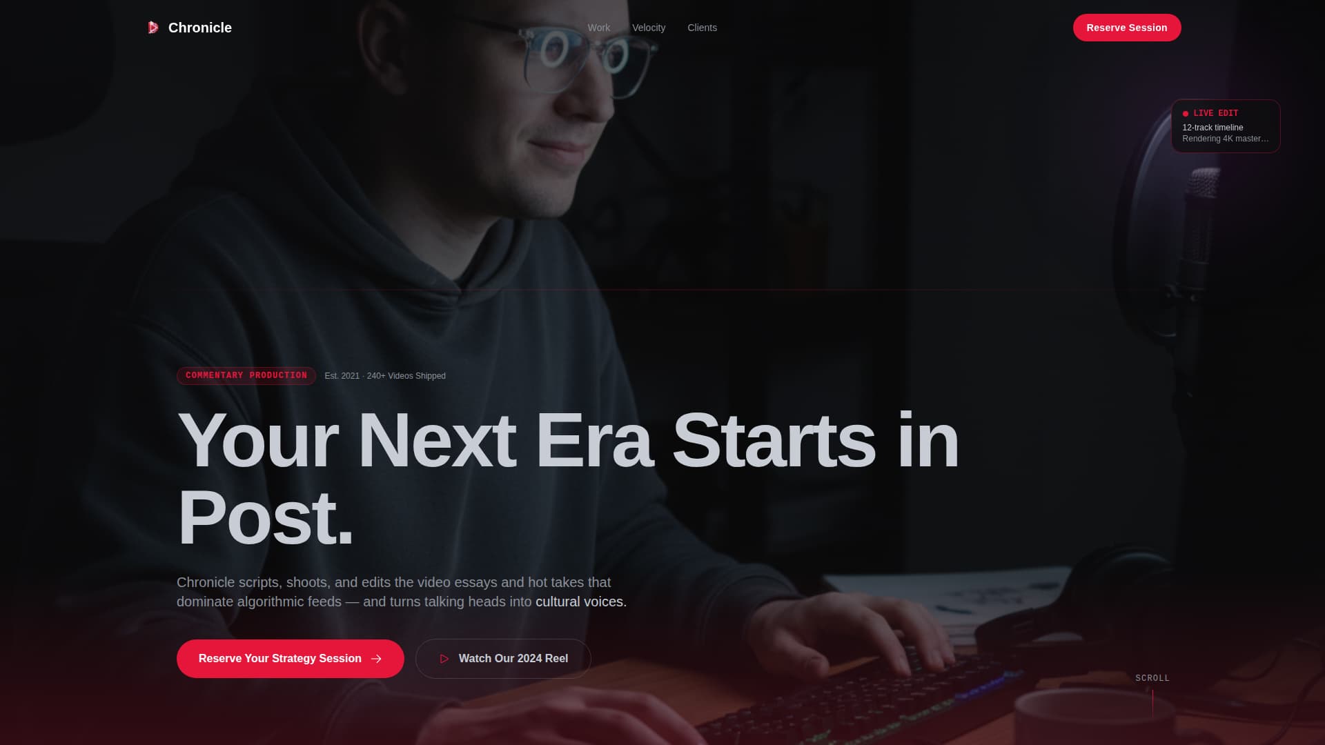 Chronicle - Powerful Commentary Landing Page Template