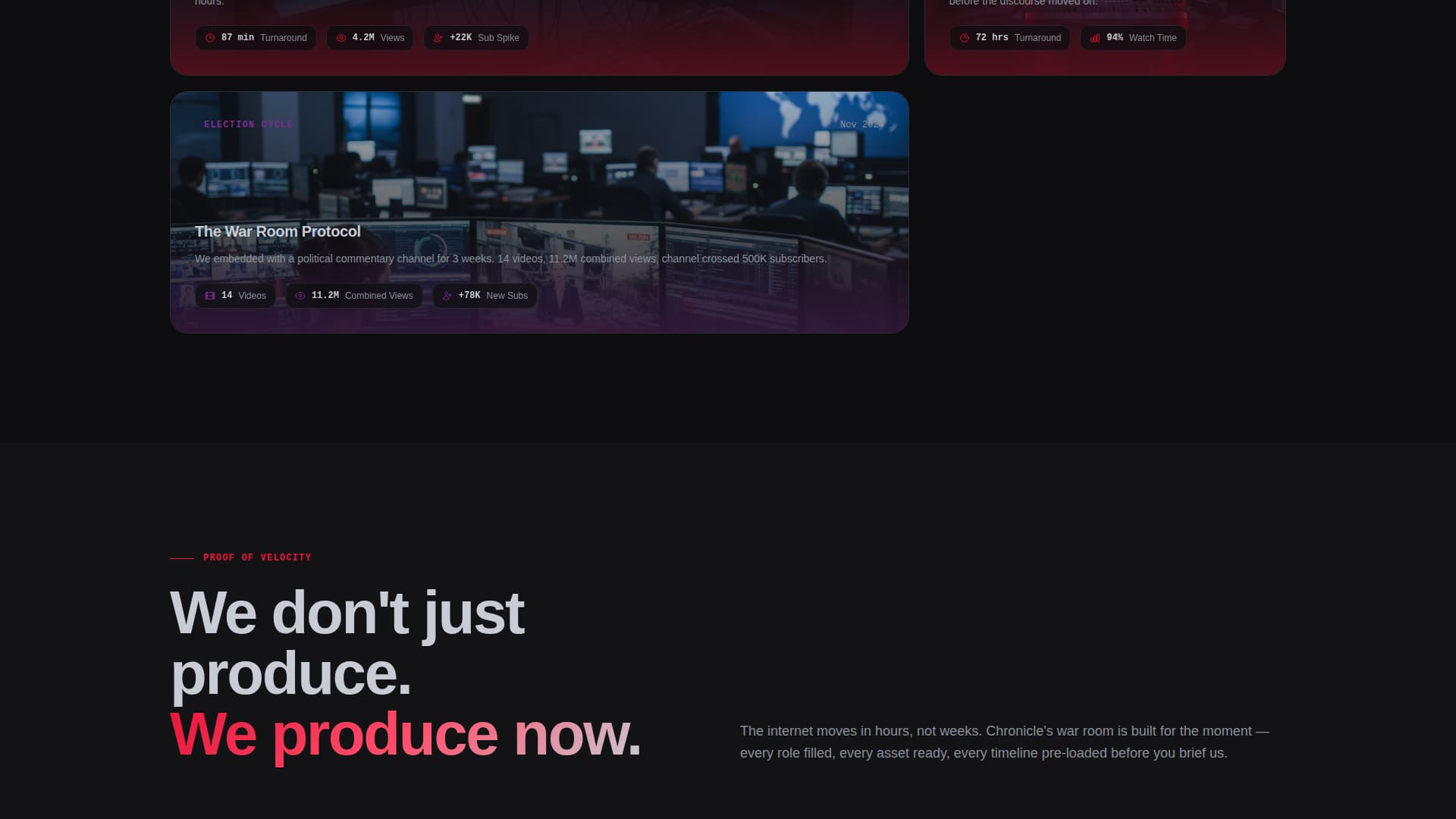 Chronicle - Powerful Commentary Landing Page Template
