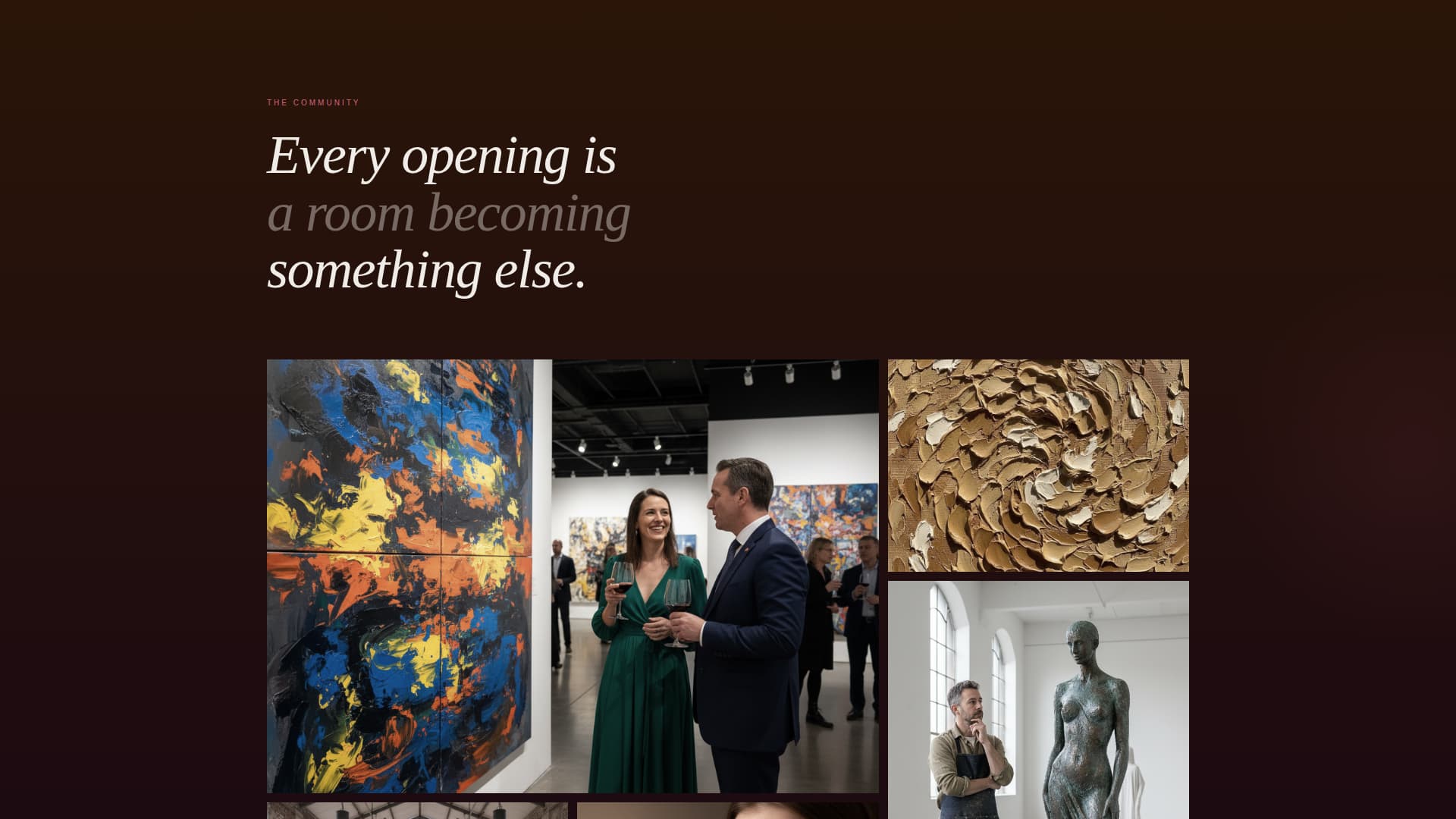 Vernissage - Captivating Gallery Landing Page Template