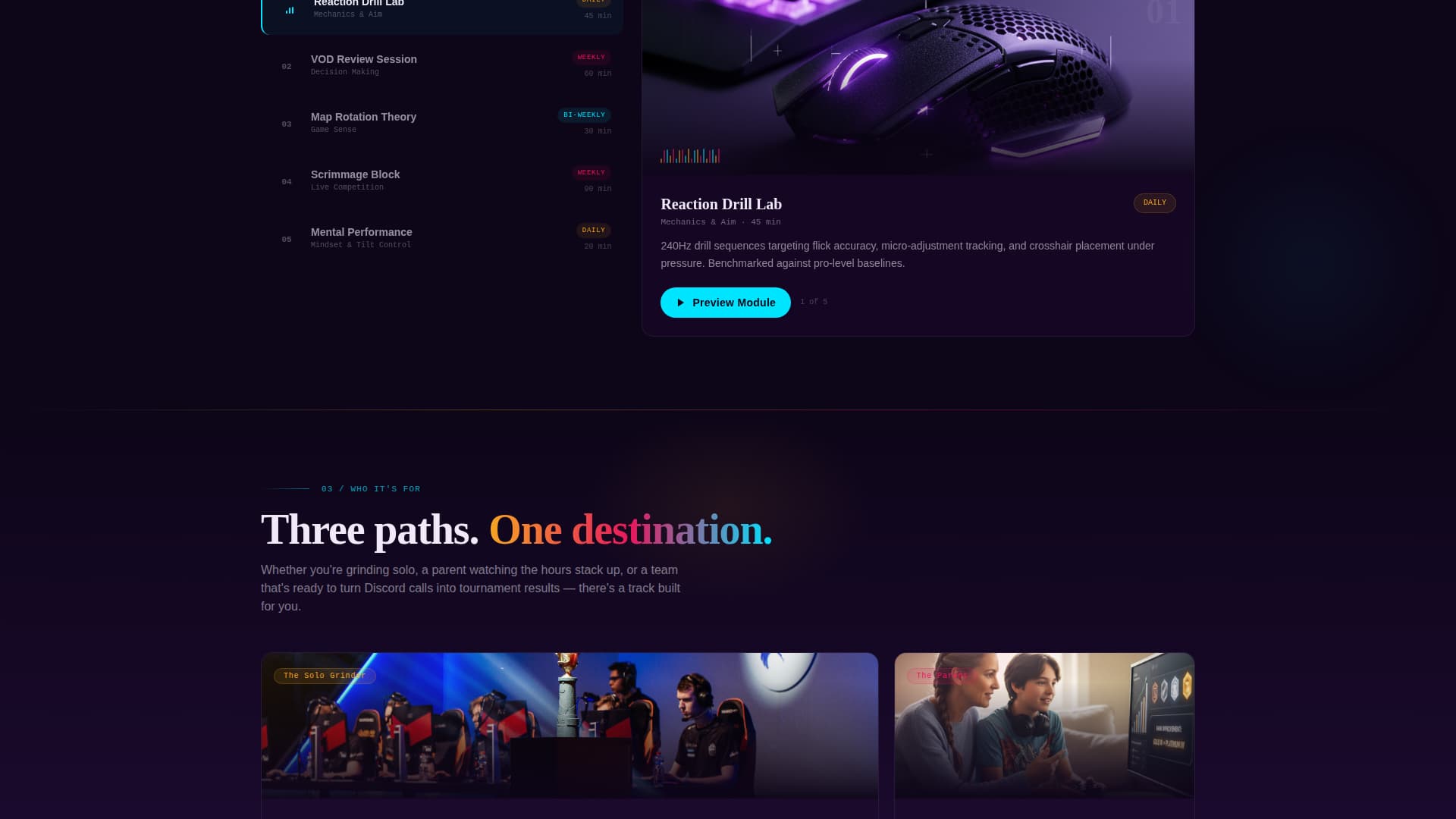 Frag - Elite Esports Landing Page Template